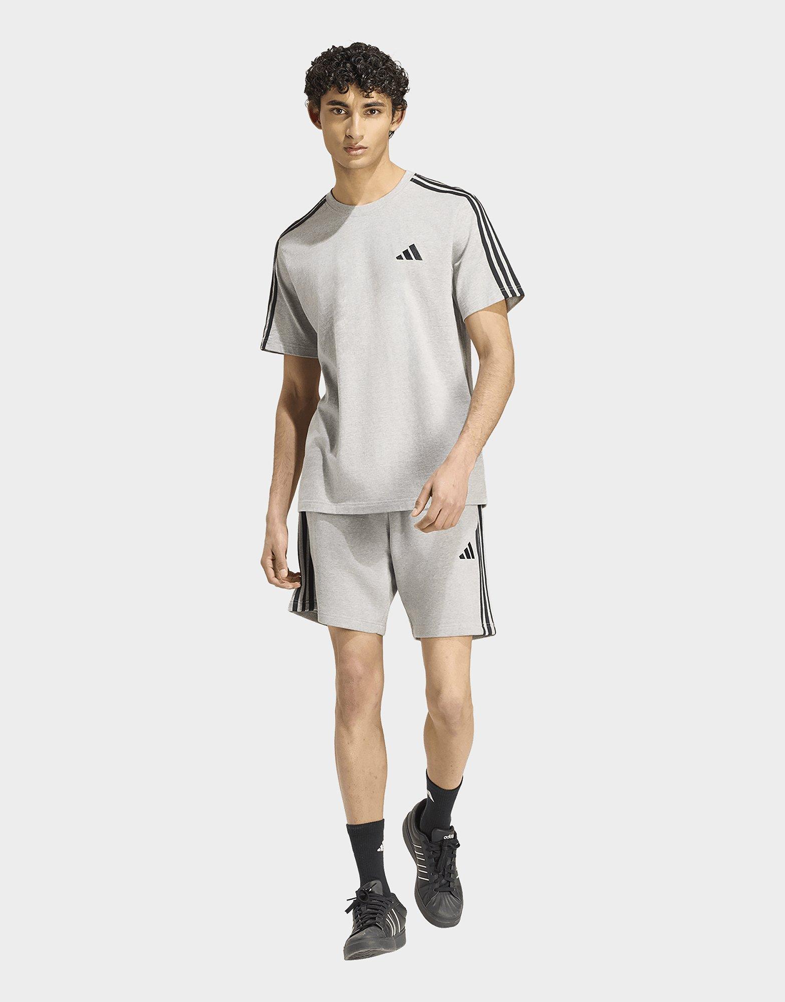 adidas T-shirt Jersey 3 Bandes Avec Logo À Gauche De La Poitrine Essentials