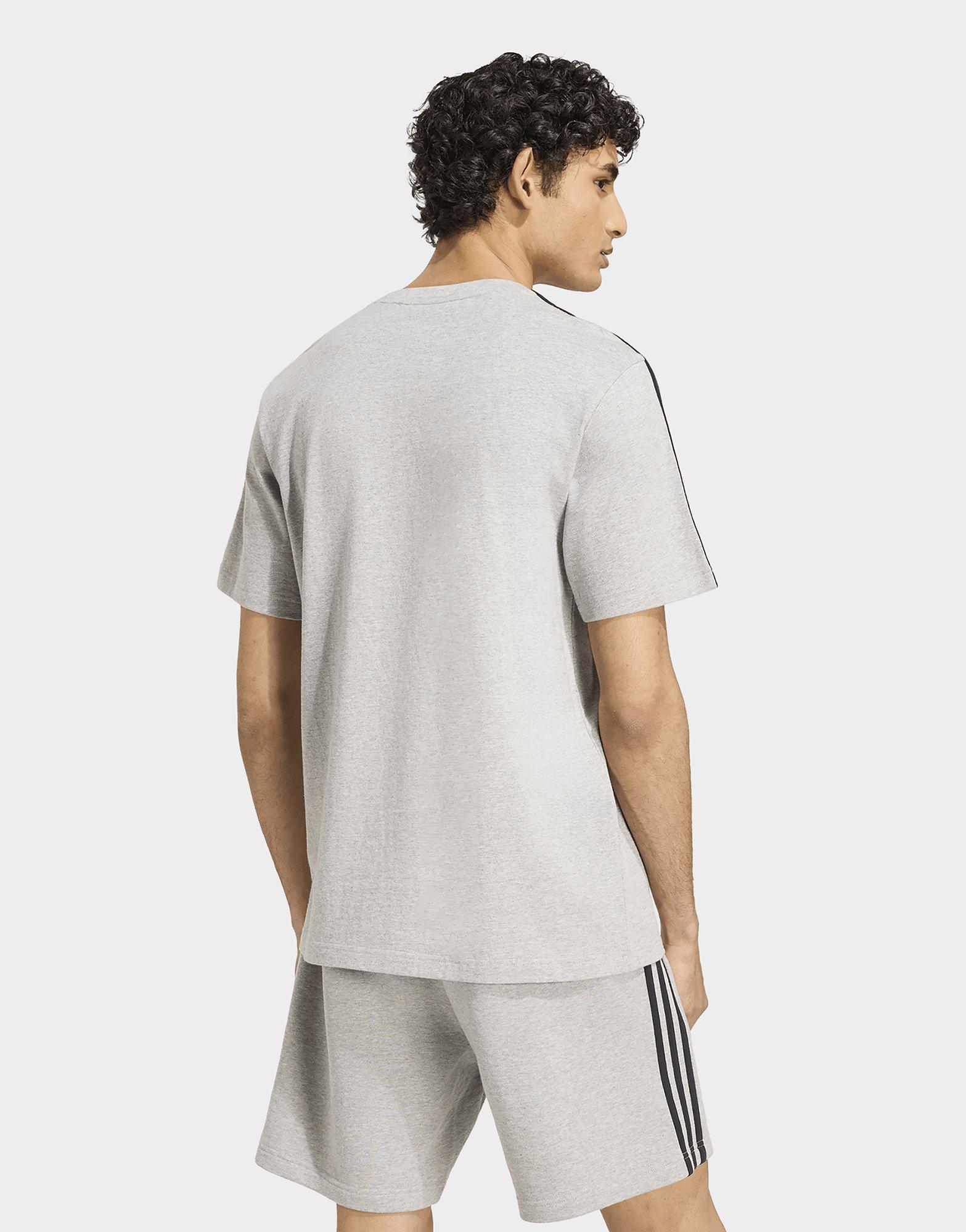 adidas T-shirt Jersey 3 Bandes Avec Logo À Gauche De La Poitrine Essentials