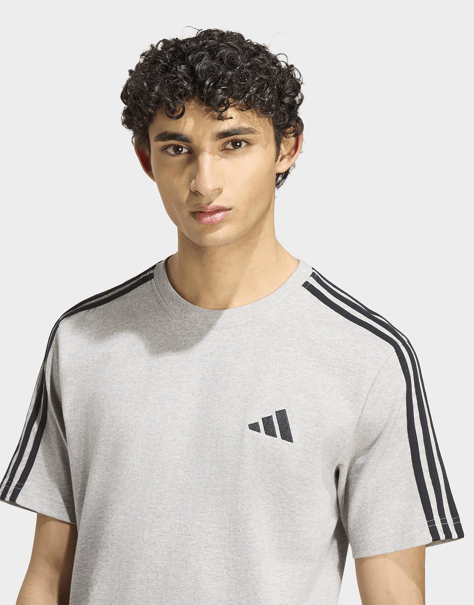 adidas T-shirt Jersey 3 Bandes Avec Logo À Gauche De La Poitrine Essentials