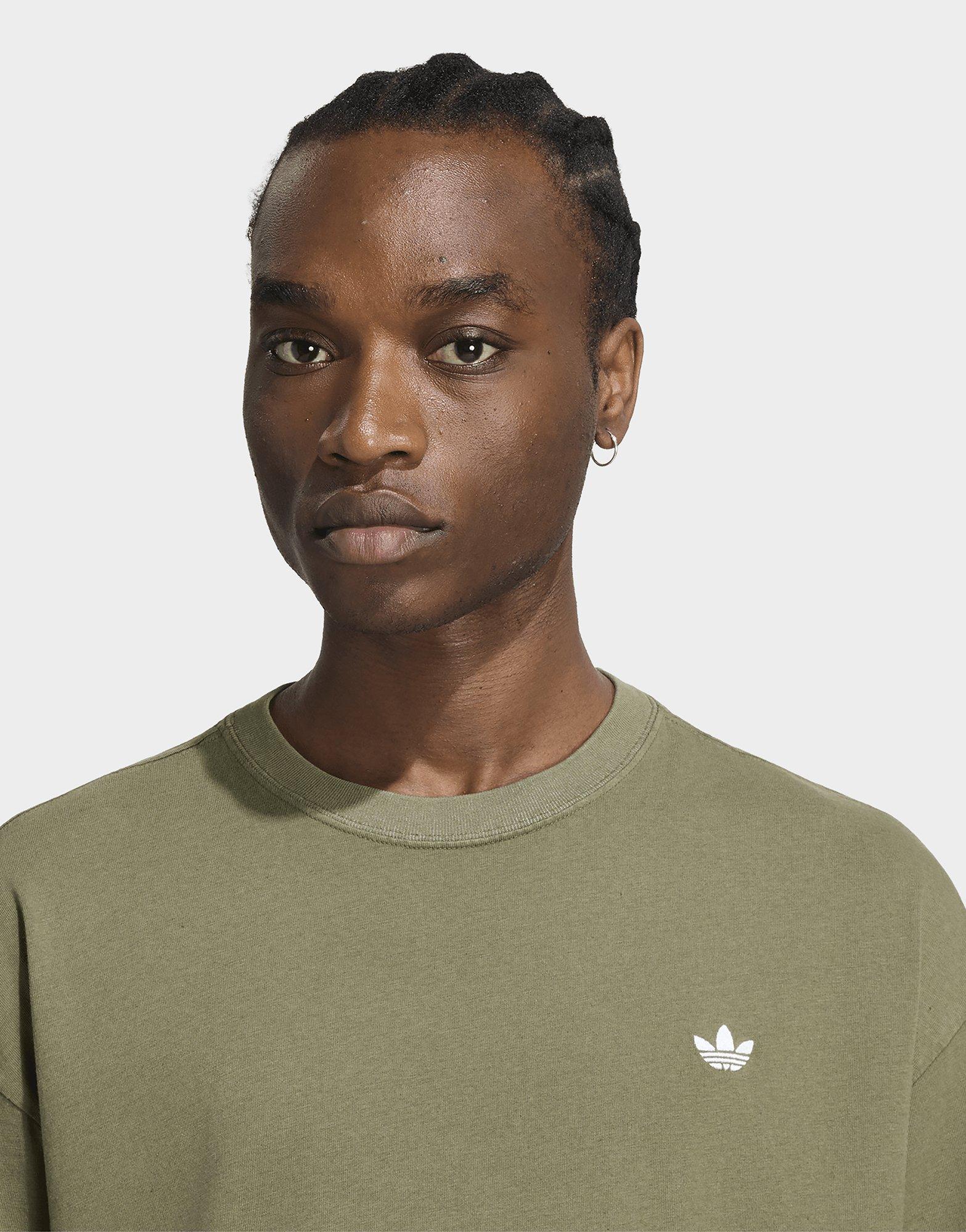 adidas Trefoil Essentials T-shirt, Verwaschene Optik, Locker Geschnitten, Überschnittene Schulter