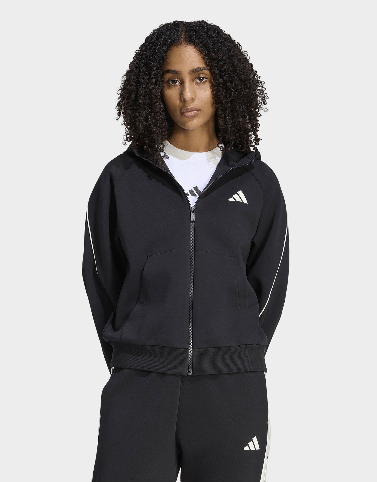 adidas Felpa Con Cappuccio Con Zip Integrale Stadium Logo Piccolo