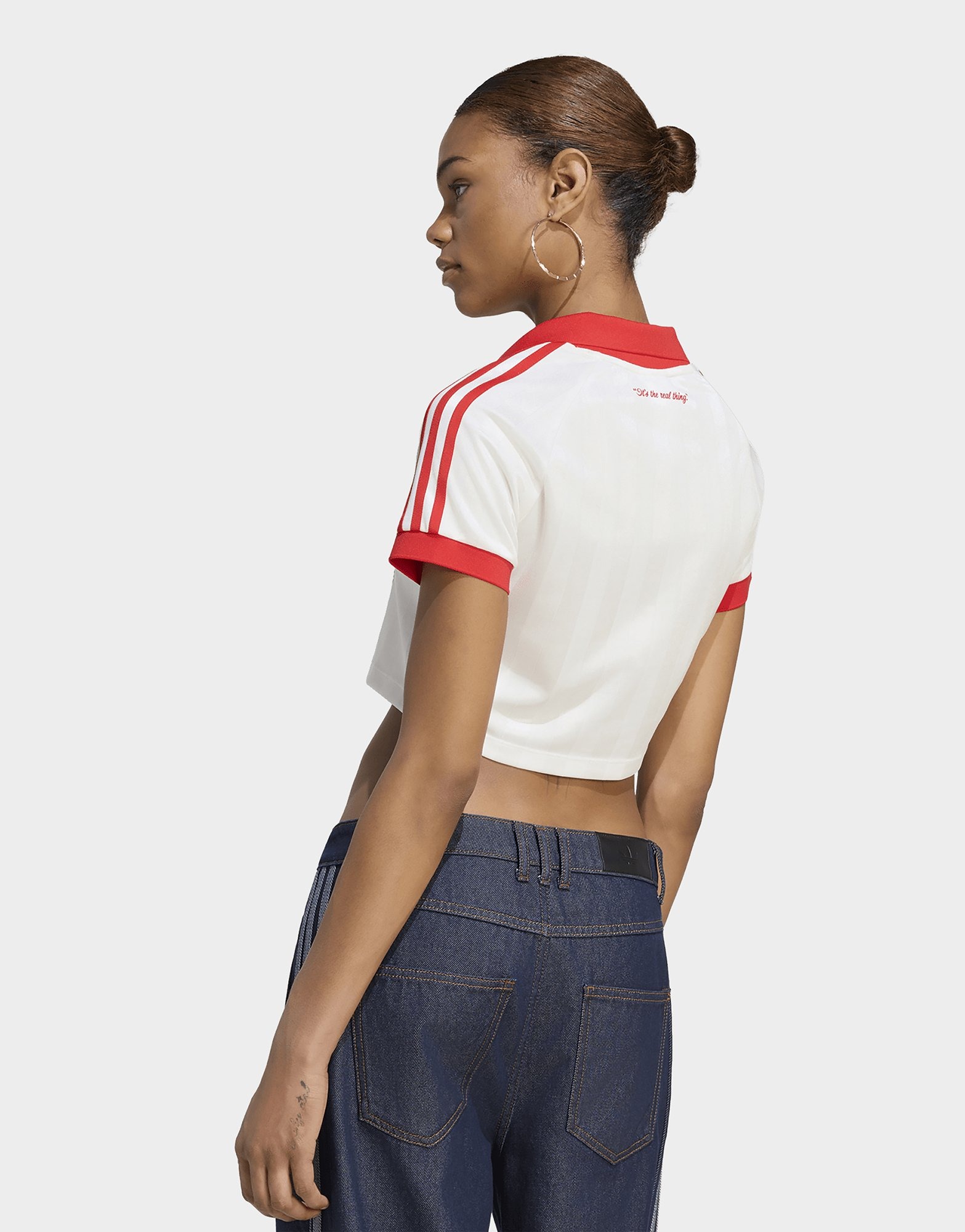 adidas x Coca-Cola Women's Cropped Jersey Core White — foto 2