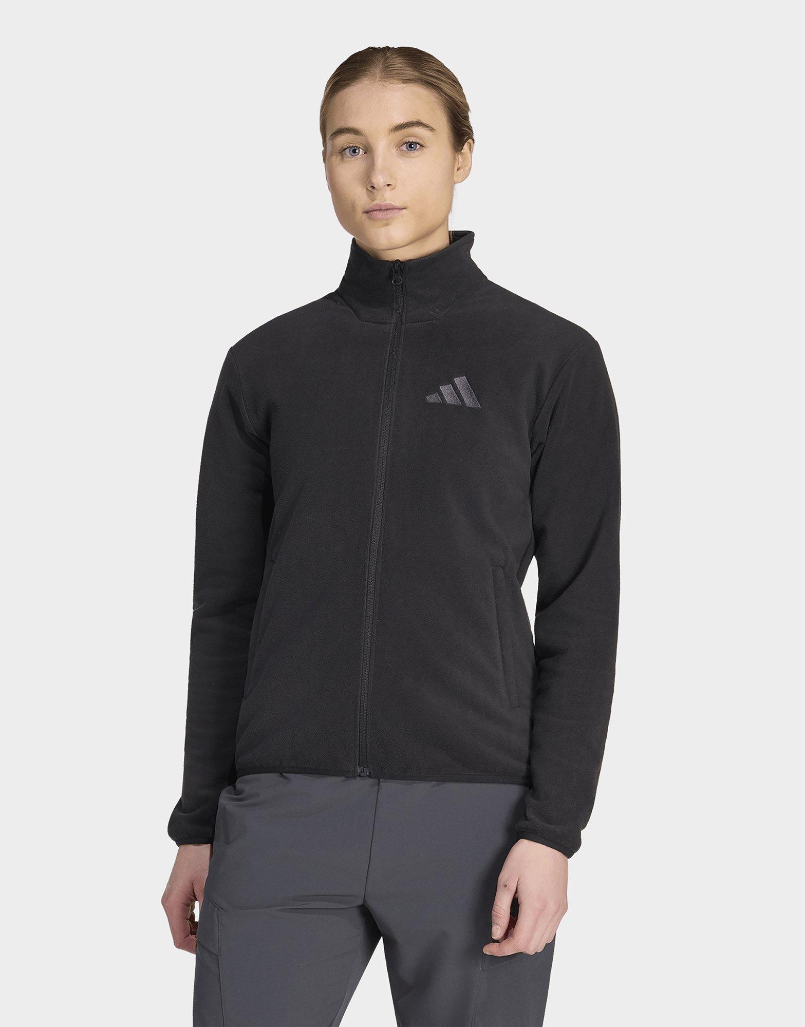 adidas Giacca Terrex Multi Essentials Con Zip Integrale In Tessuto Felpato