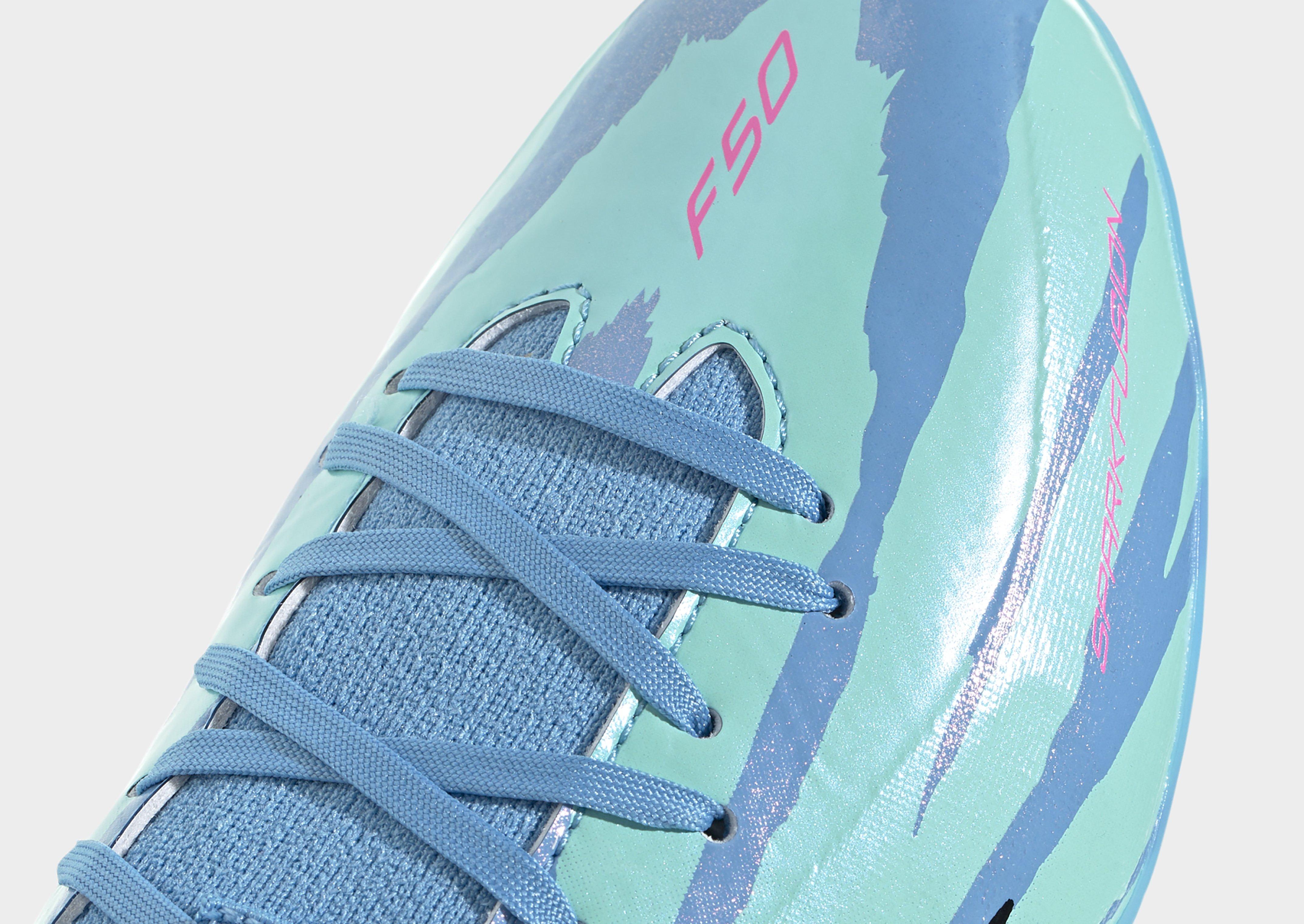 adidas Chaussure De Football F50 Sparkfusion League Mid Cut Terrain Souple / Terrain Synthétique Enfants Trinity Rodman