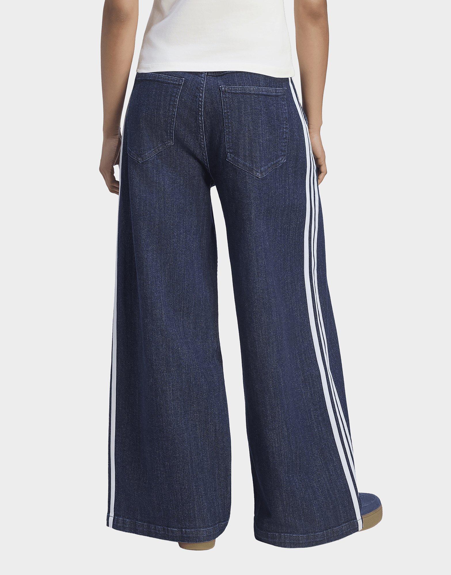 adidas Denim Pleats Hose, Weites Bein