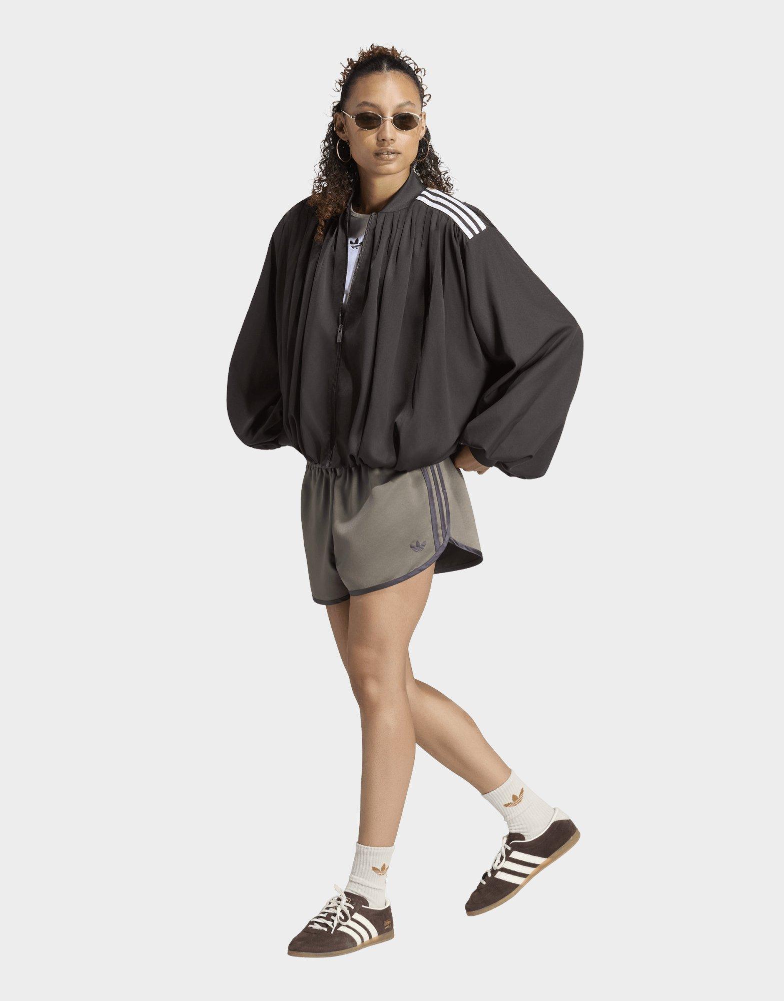 adidas Originals Jacke, Satin, Plissiert