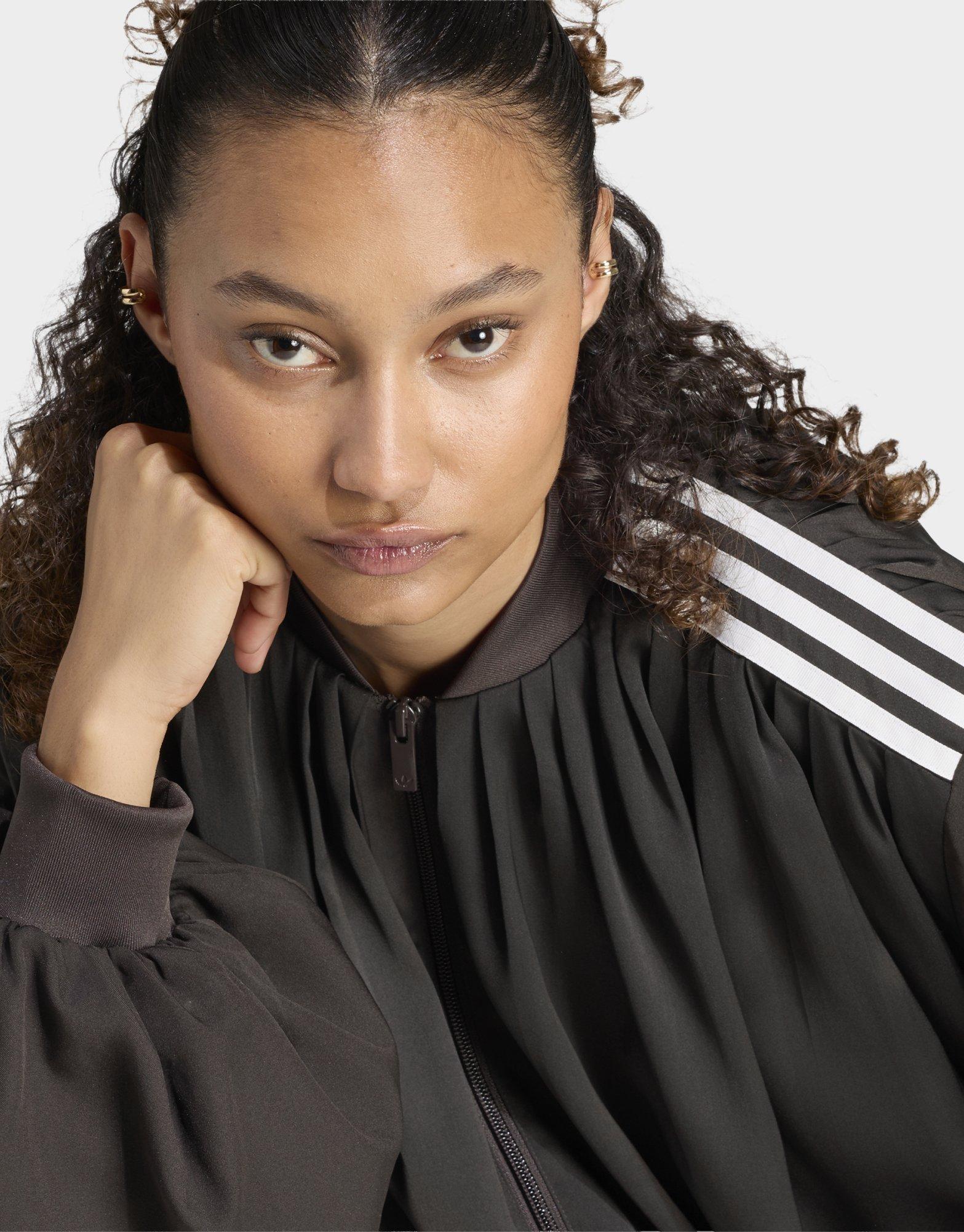adidas Originals Jacke, Satin, Plissiert