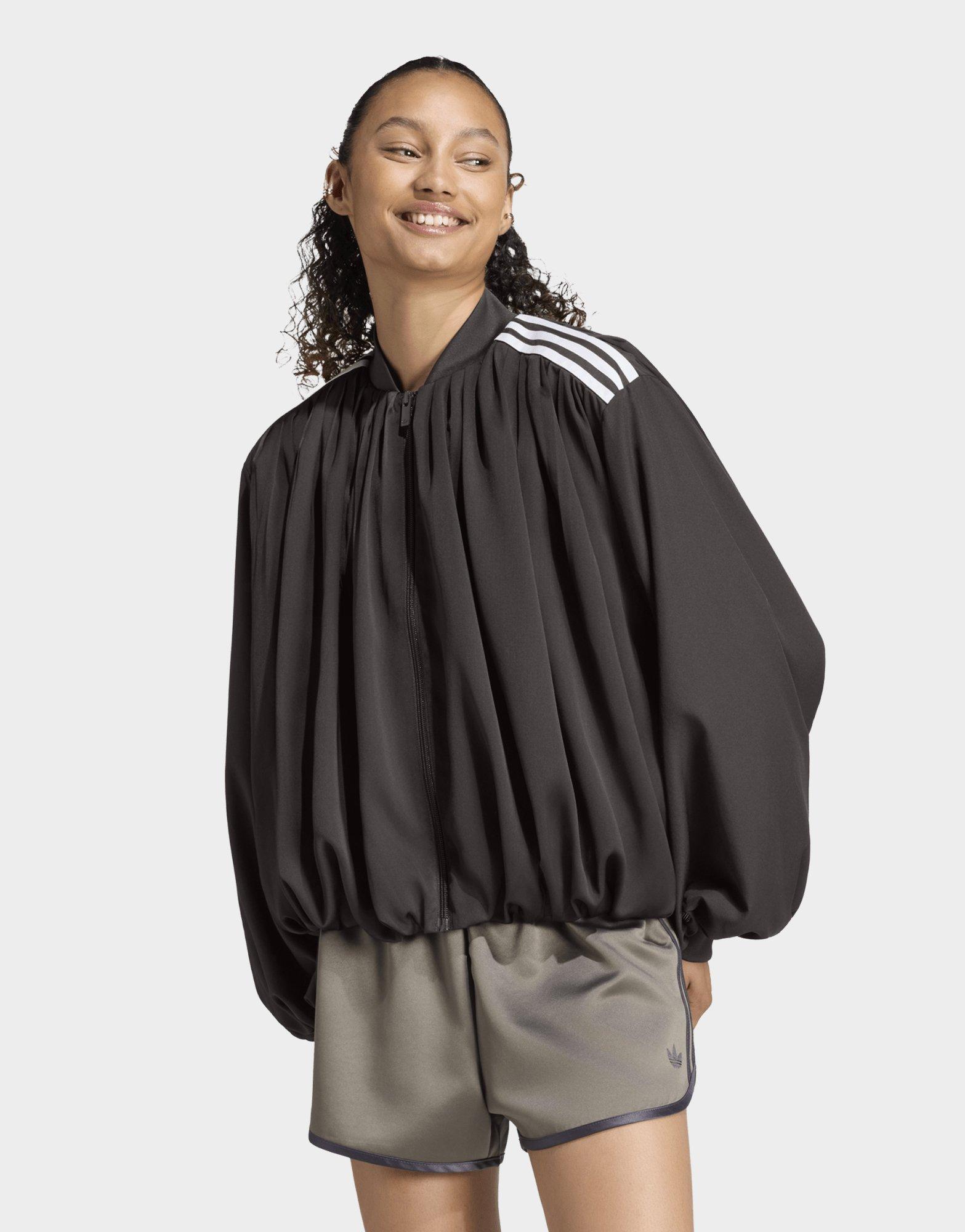 adidas Satin Pleated Track Top