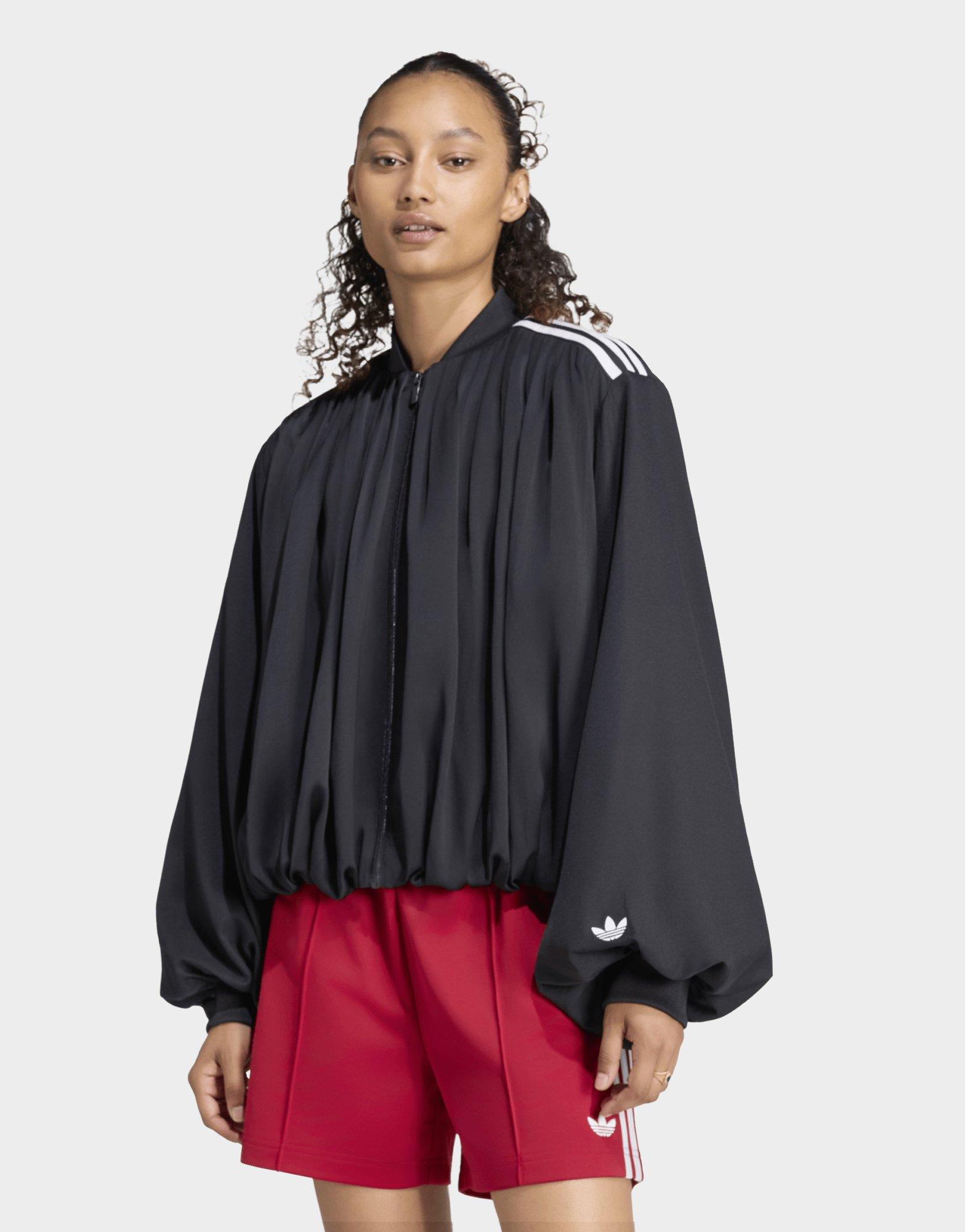 adidas Satin Pleated Track Top
