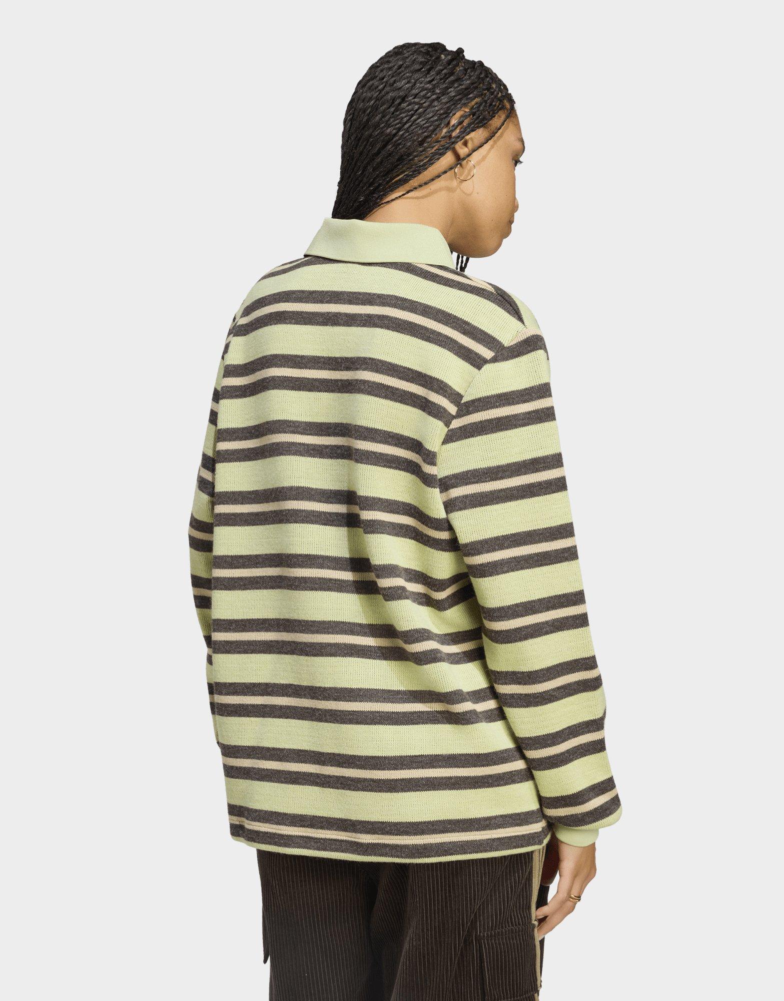 adidas Poloshirt, Gestreift, Gewirktes Material
