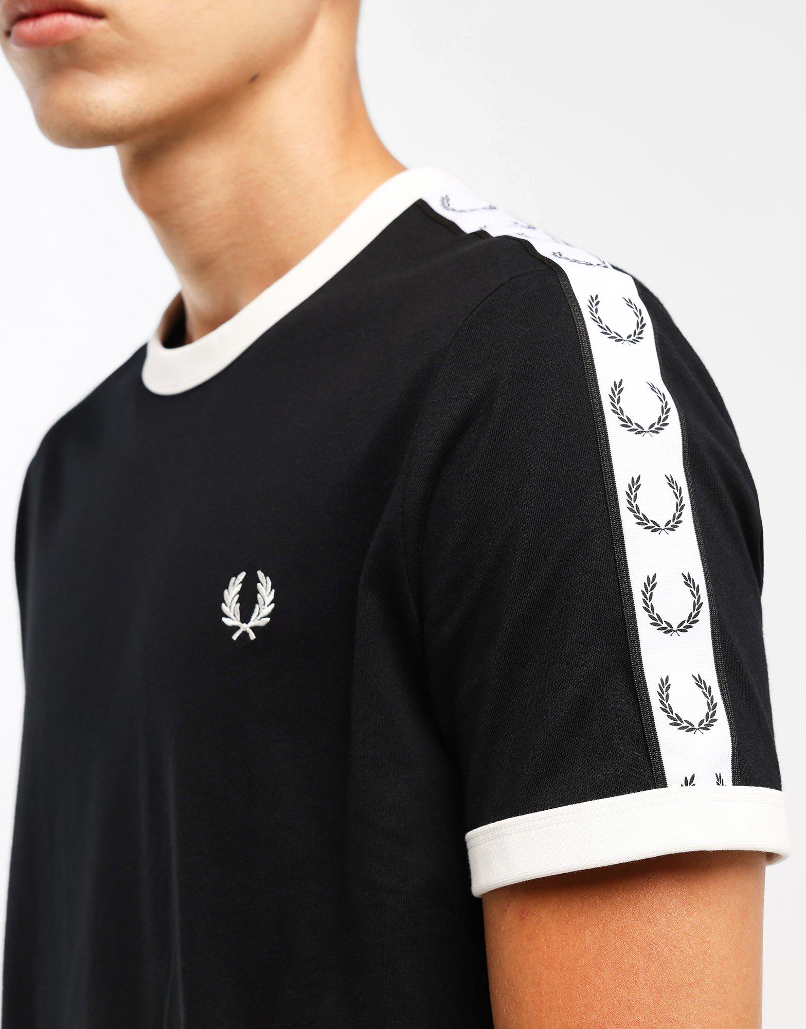 Black Fred Perry Twin Tipped T Shirt JD Sports Malaysia