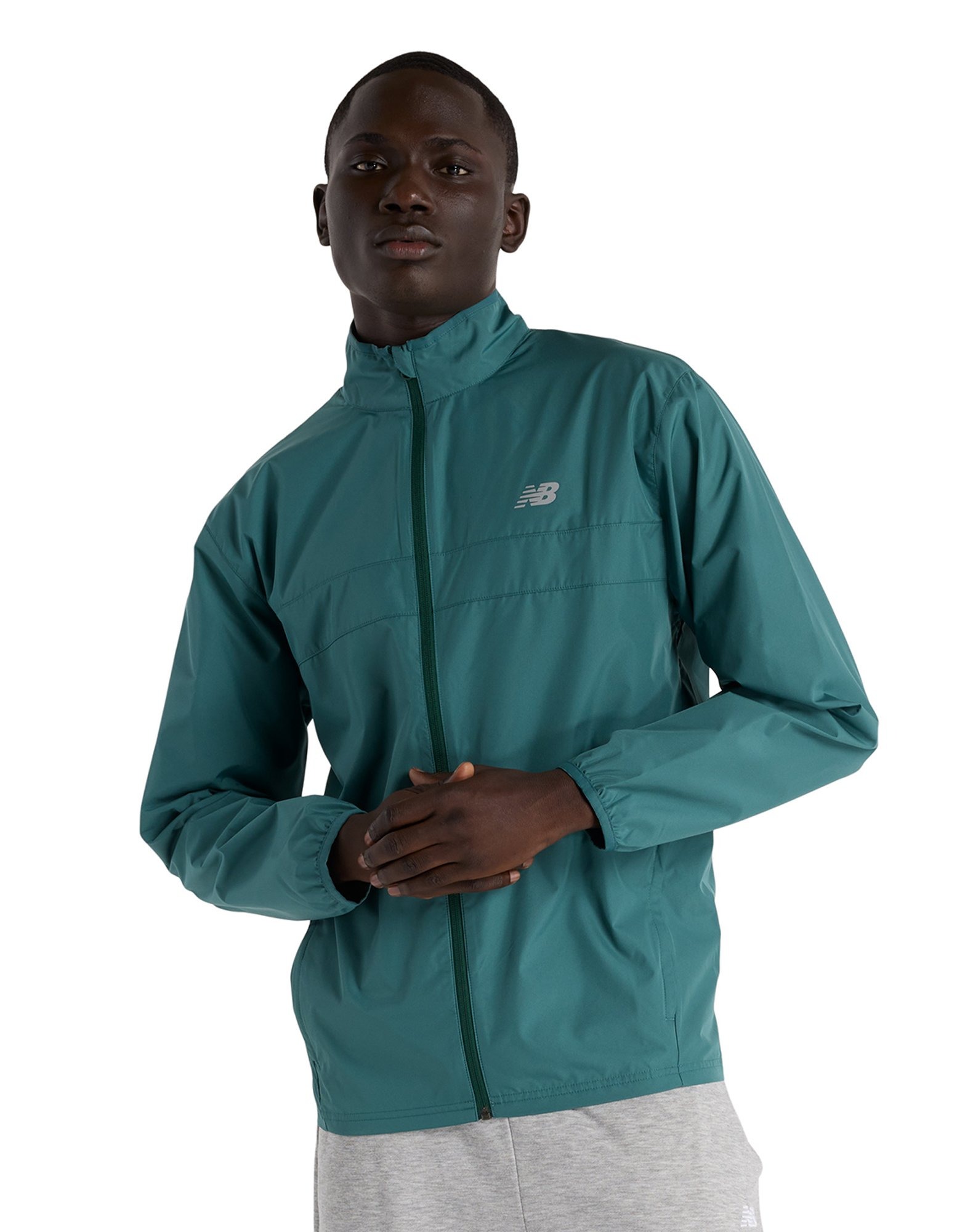 New balance hi viz running jacket best sale