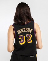Mitchell & Ness NBA LA Lakers #32 Magic Johnson Cropped Jersey Women's