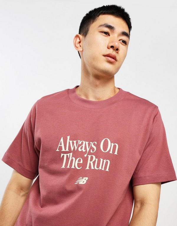 New Balance Run Slogan Relaxed T-Shirt