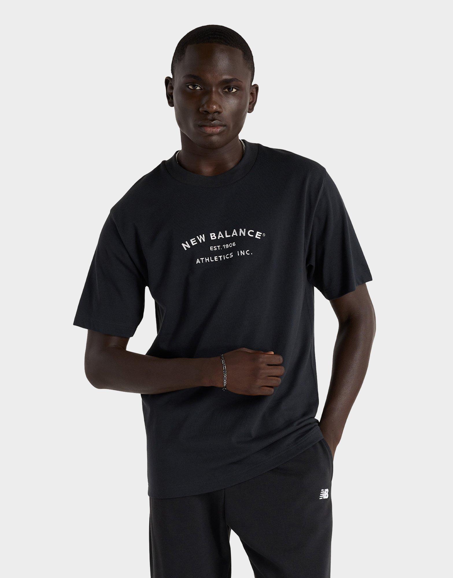 Black New Balance Athletics Relaxed Arch T Shirt JD Sports Singapore