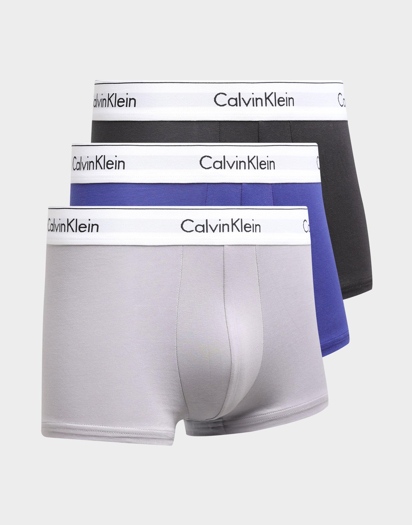 Multi Calvin Klein Cotton Stretch 3 Pack Low Rise Trunk - JD