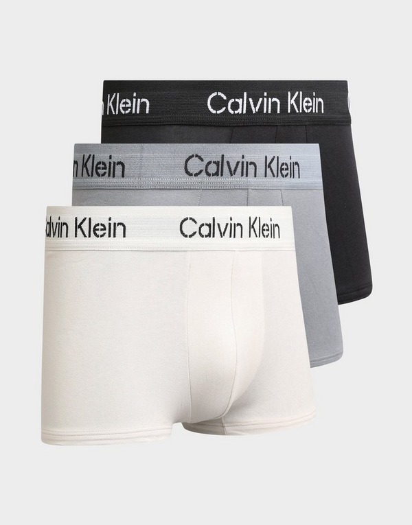 Multi Calvin Klein Cotton Stretch Low Rise Trunks (3 Pack) - JD