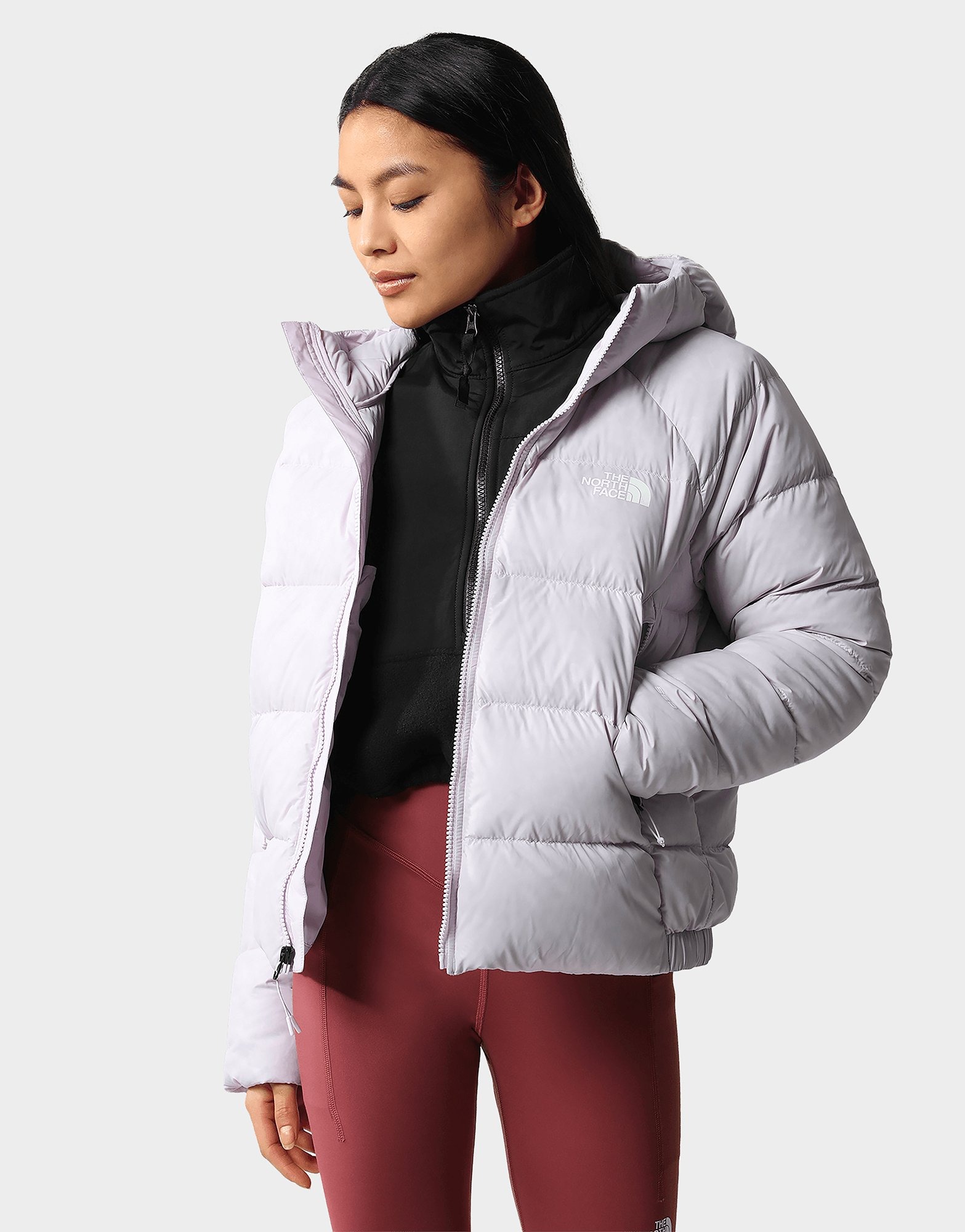 Purple The North Face Hyalite Down Hooded Jacket | JD Sports UK