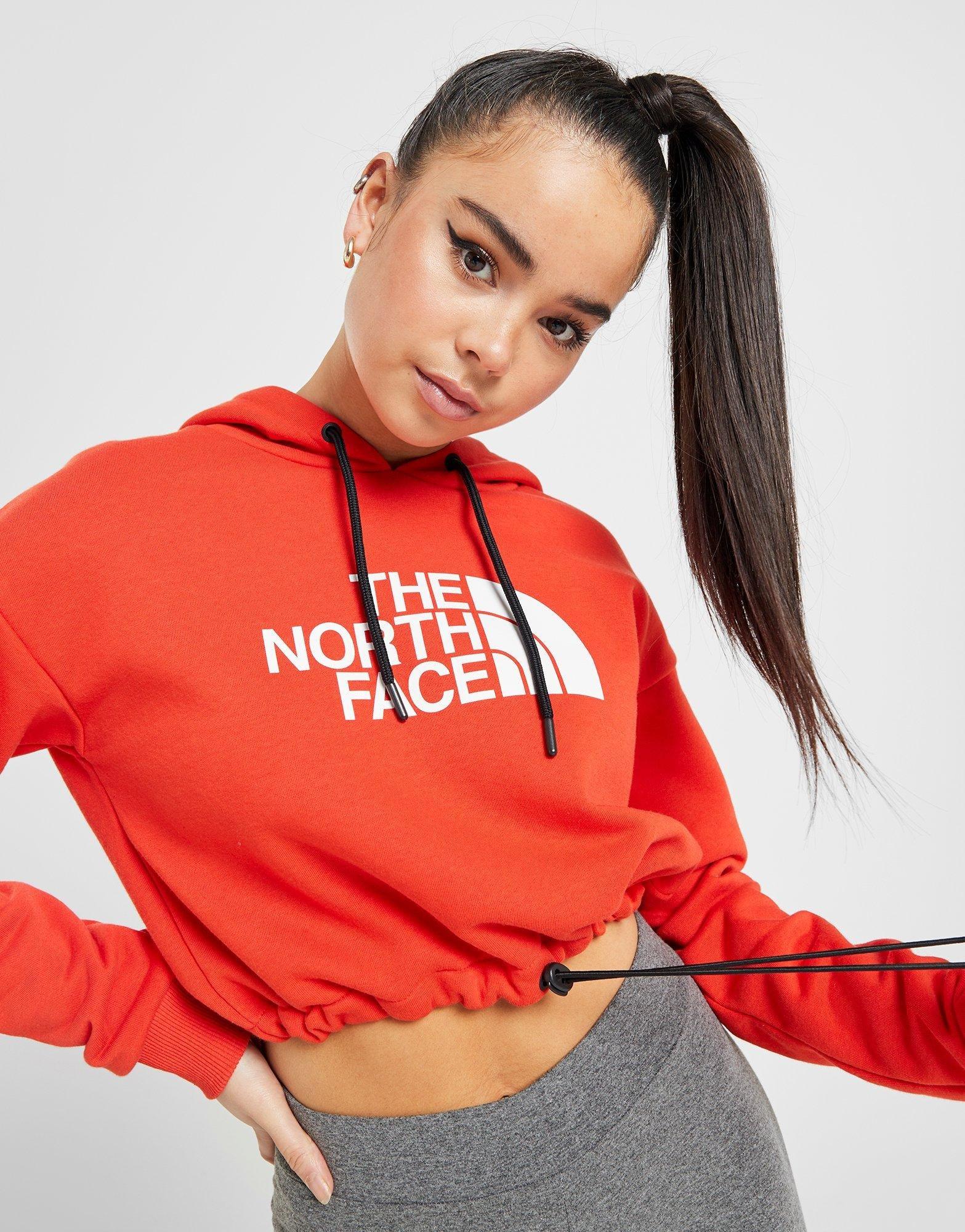 north face cropped hoodie