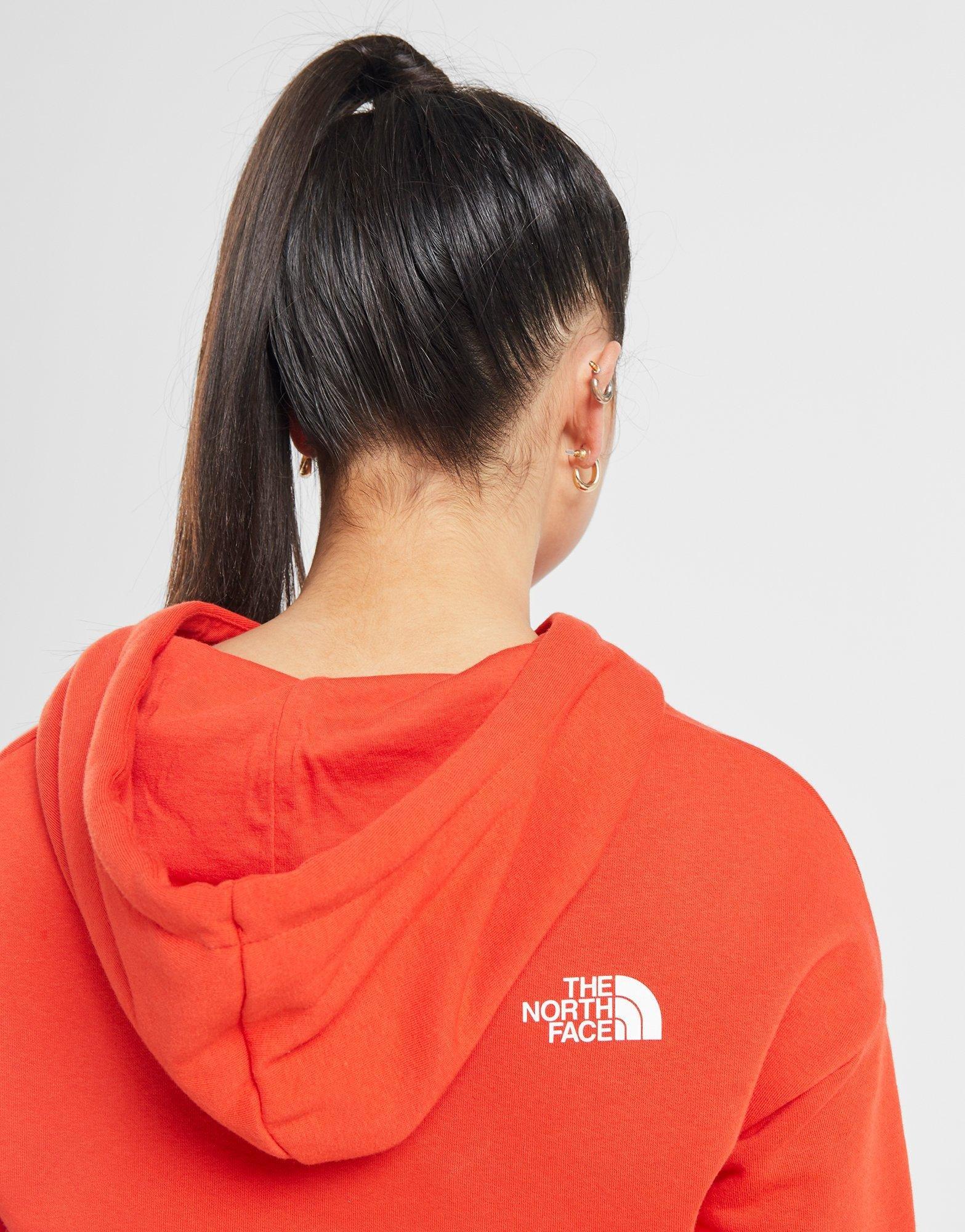 the north face tape crop hoodie