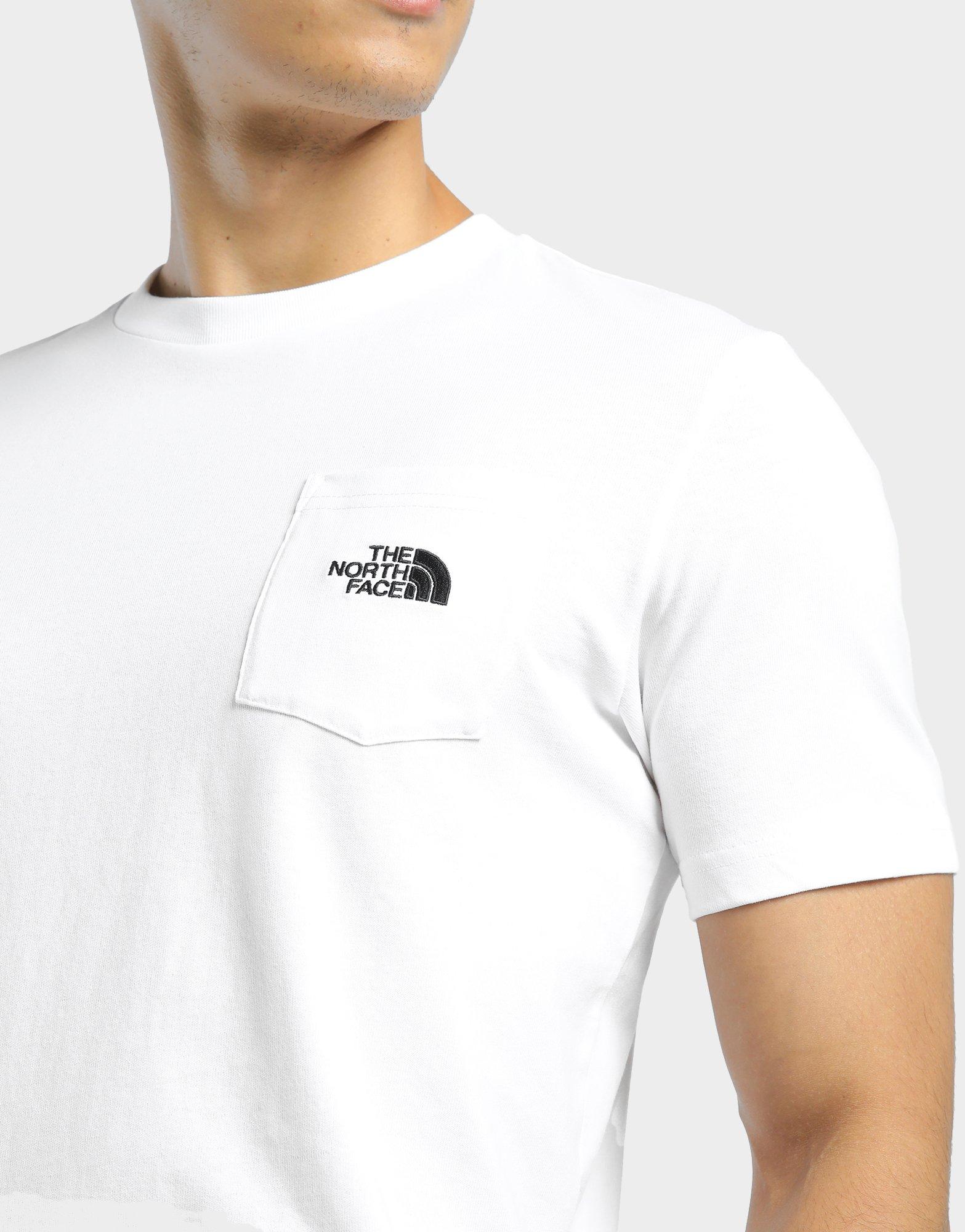 White THE NORTH FACE Pocket T-Shirt 