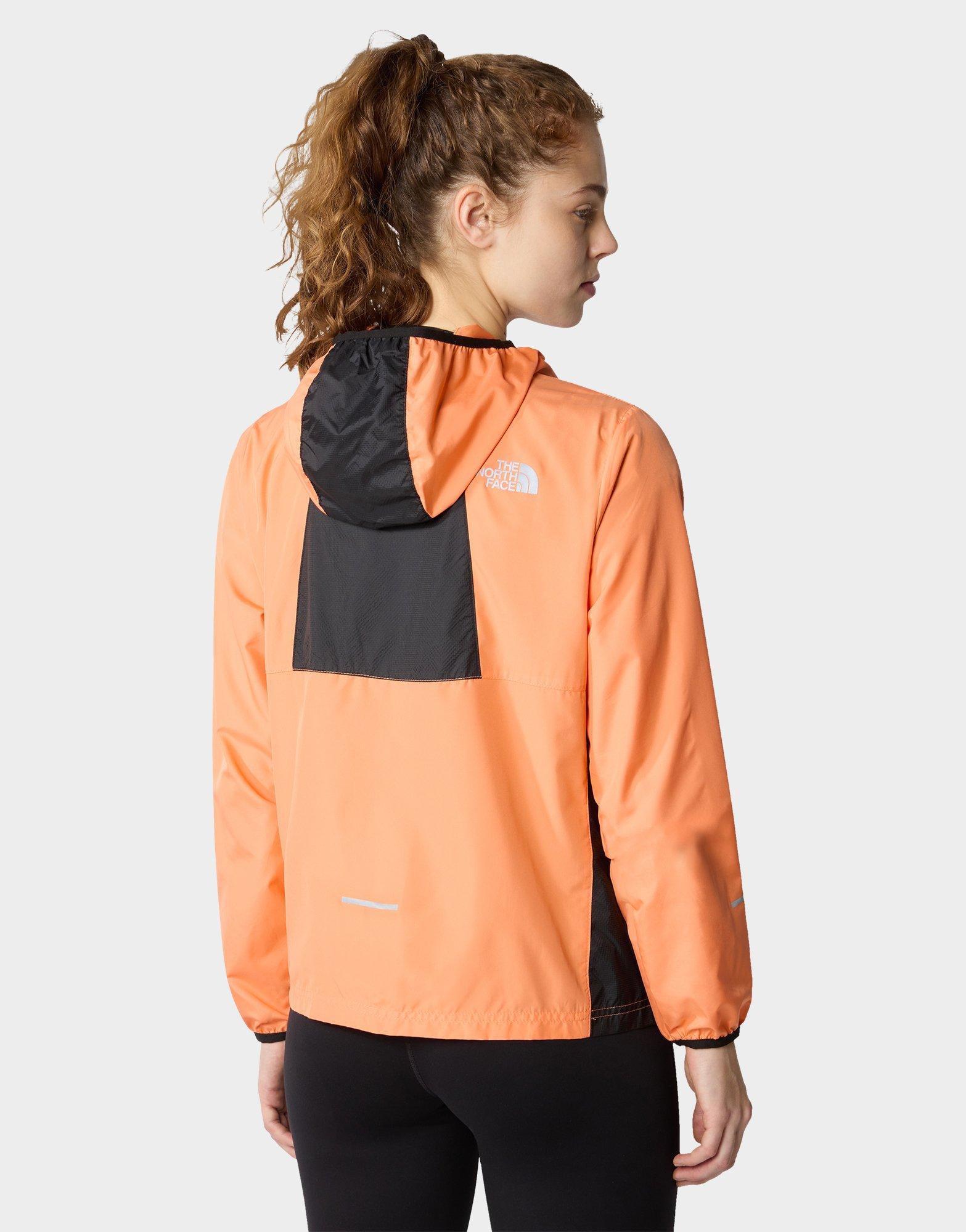 North face orange on sale windbreaker