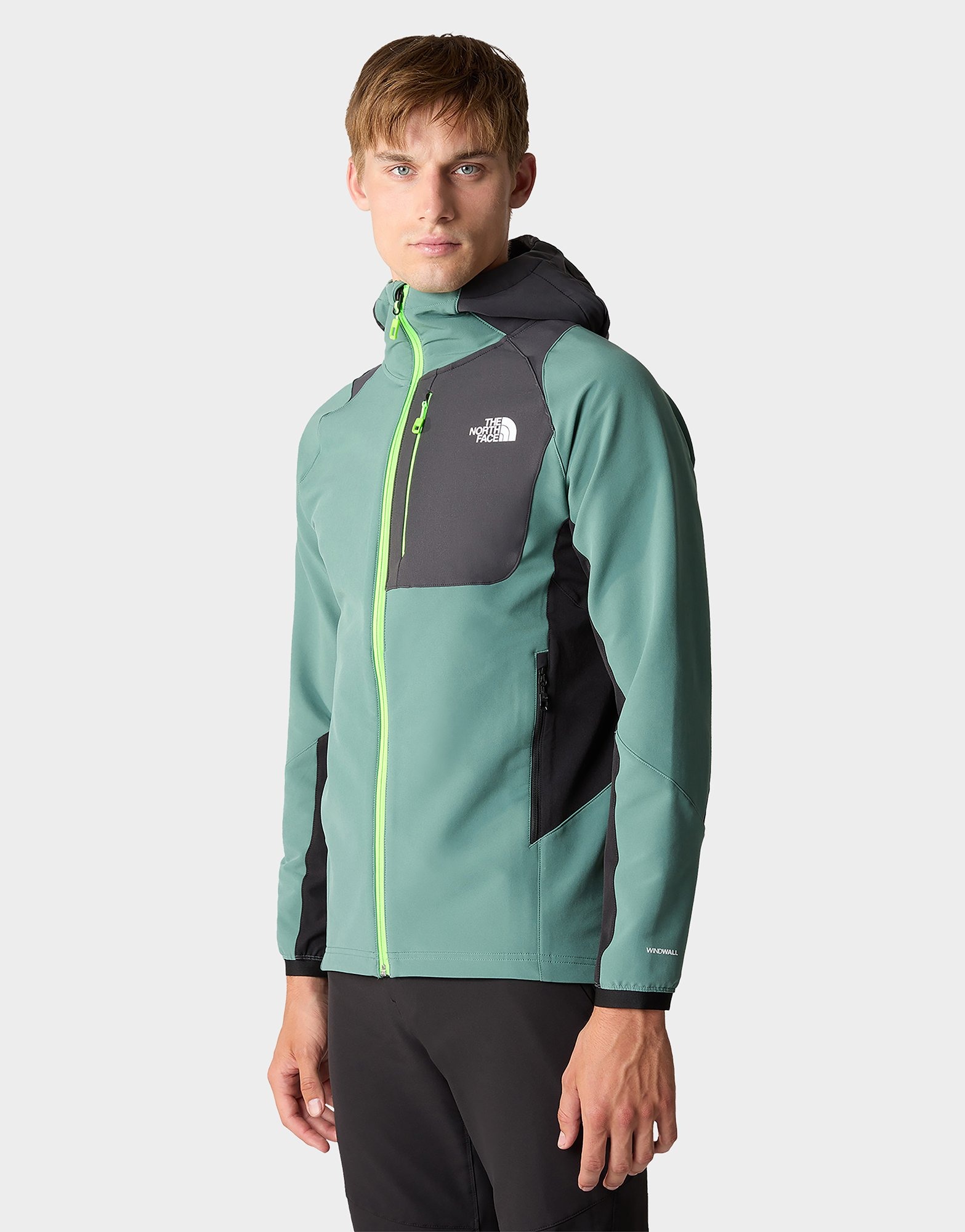 Green The North Face Athletic Outdoors Softshell Hoodie | JD