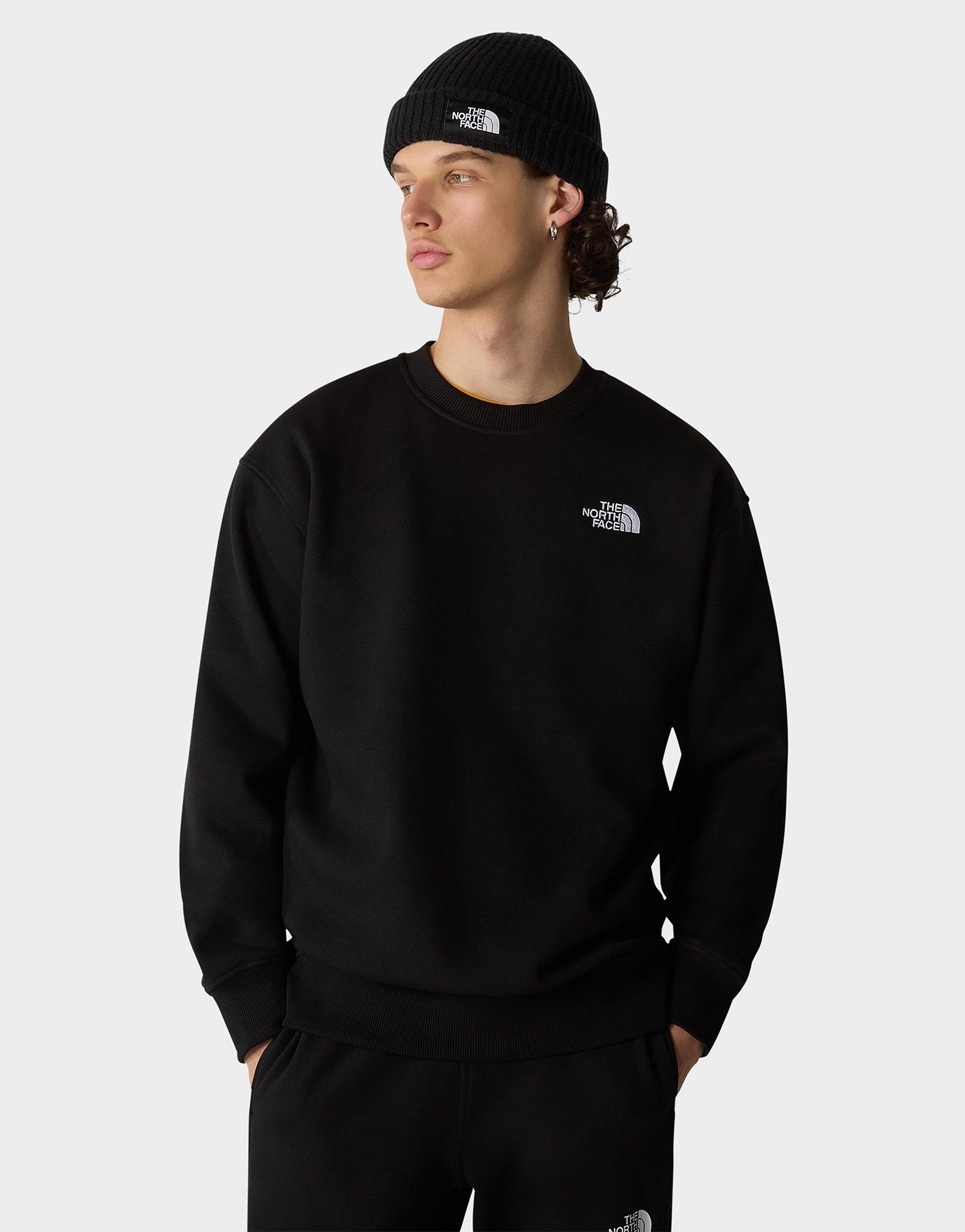 The north face hot sale black sweatshirt