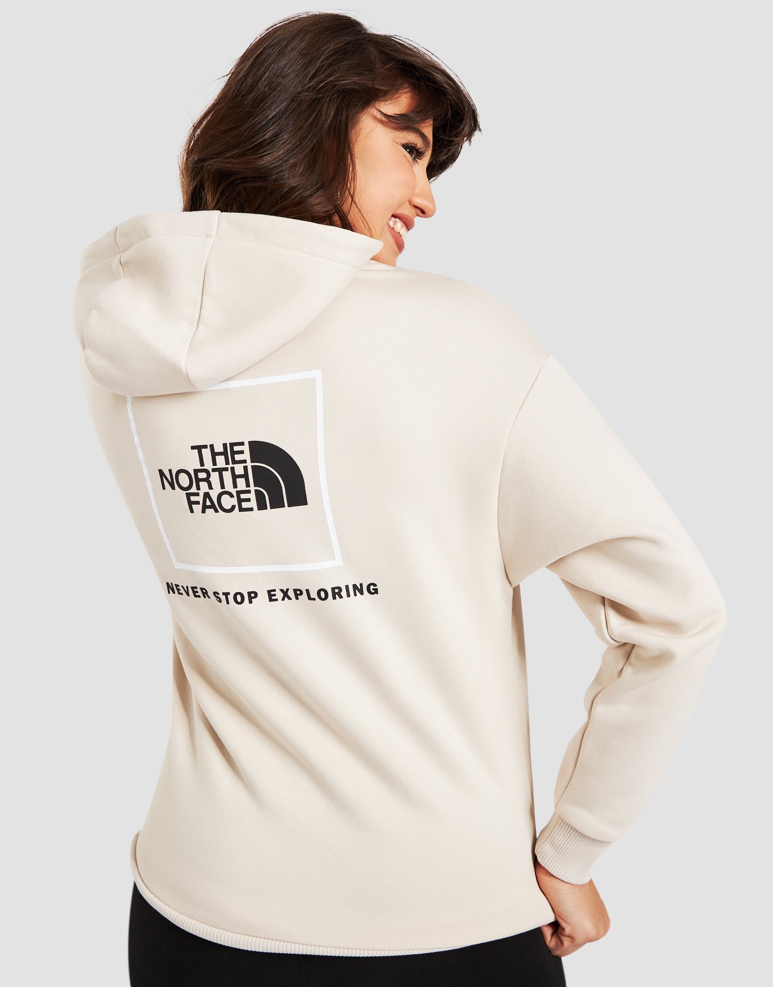 White The North Face Box Overhead Hoodie - JD Sports