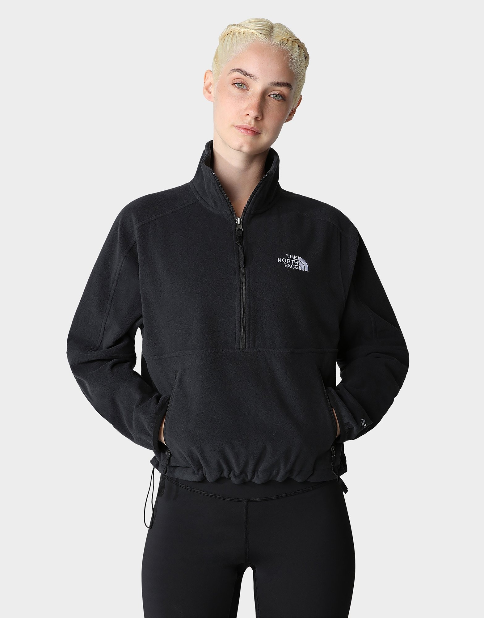 Black The North Face Elements Polartec 100 1/4 Zip Fleece JD Sports UK