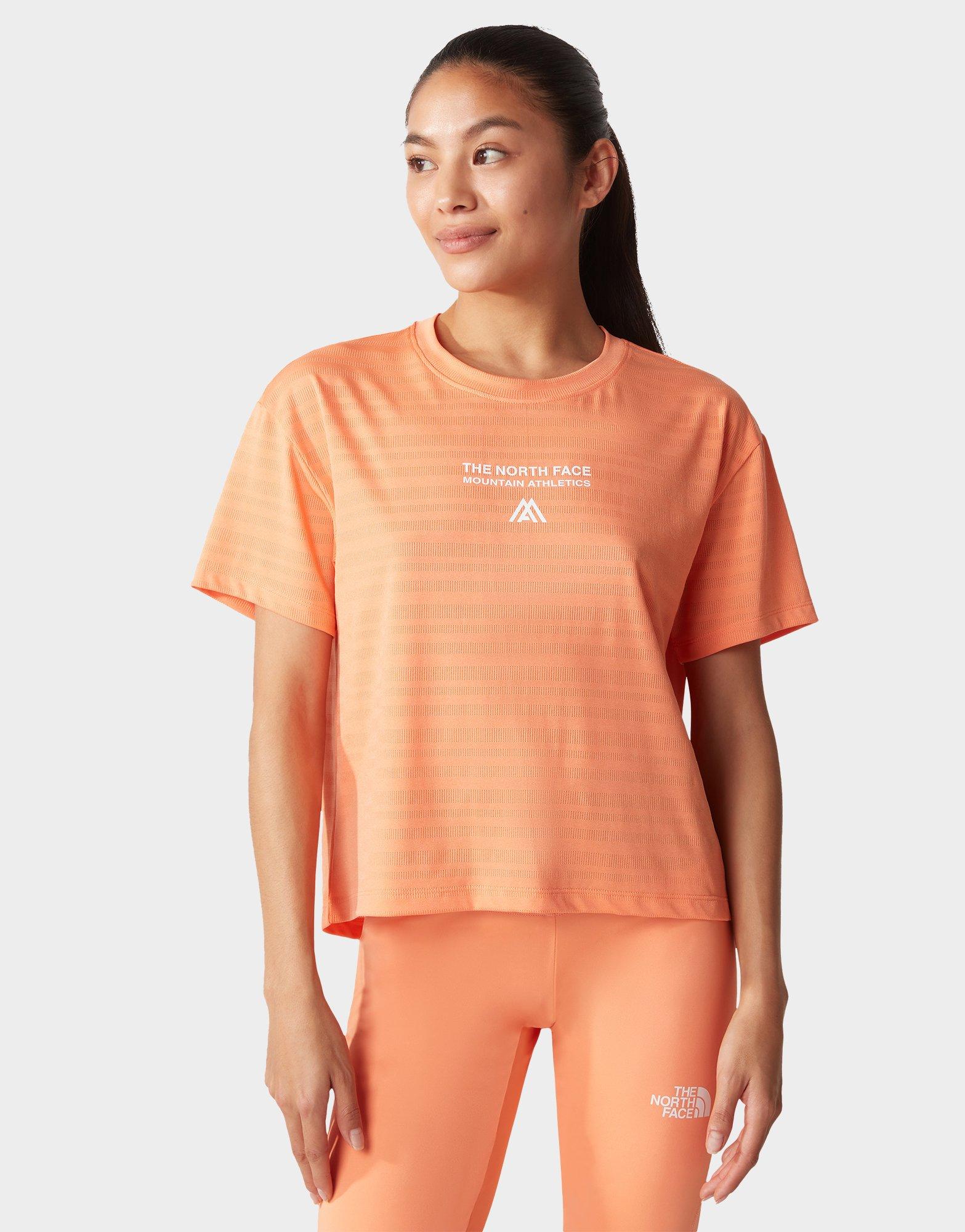 Orange The North Face Mountain Athletics T-shirt | JD Sports UK