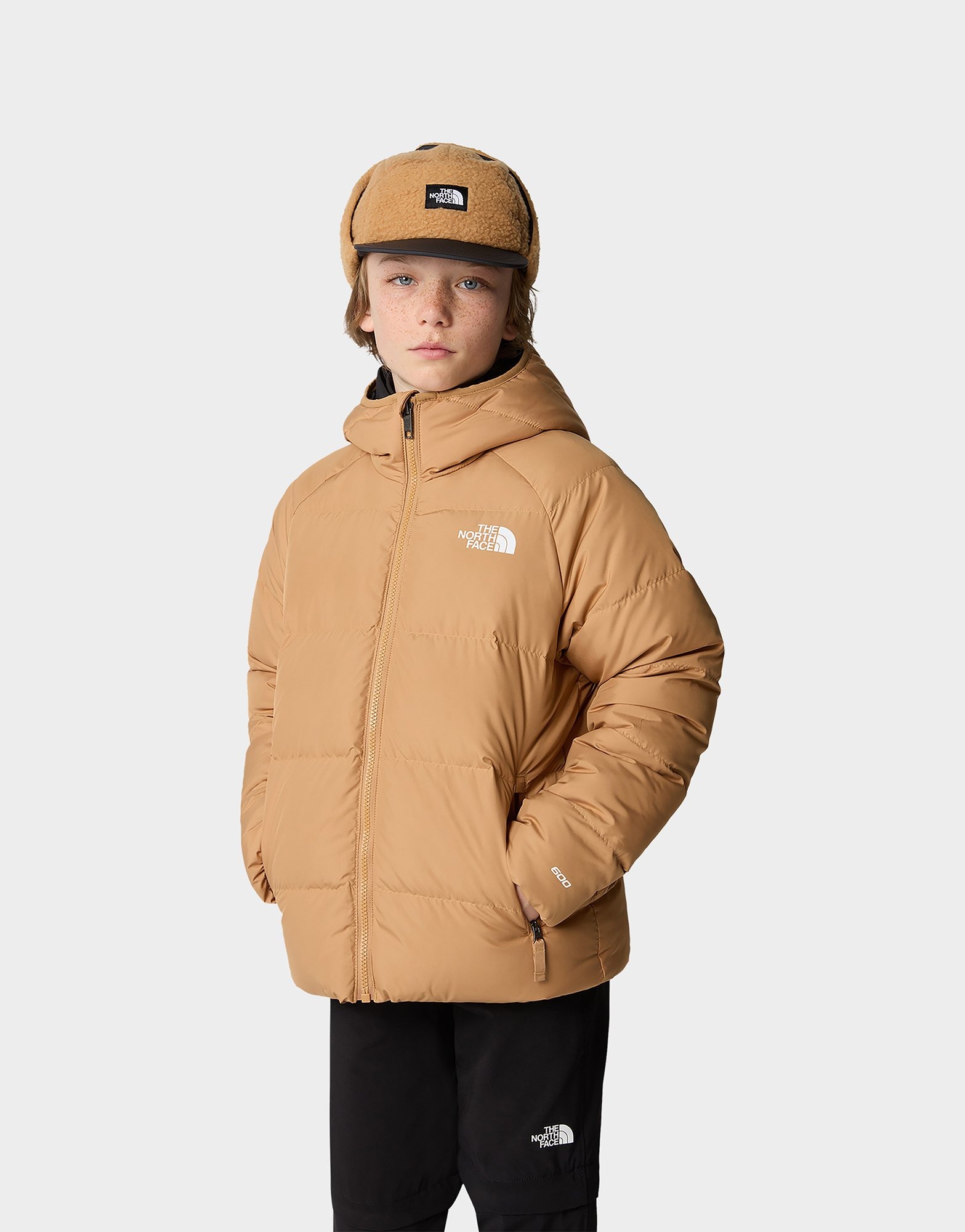 Brown The North Face Reversible North Down Jacket Junior | JD Sports UK