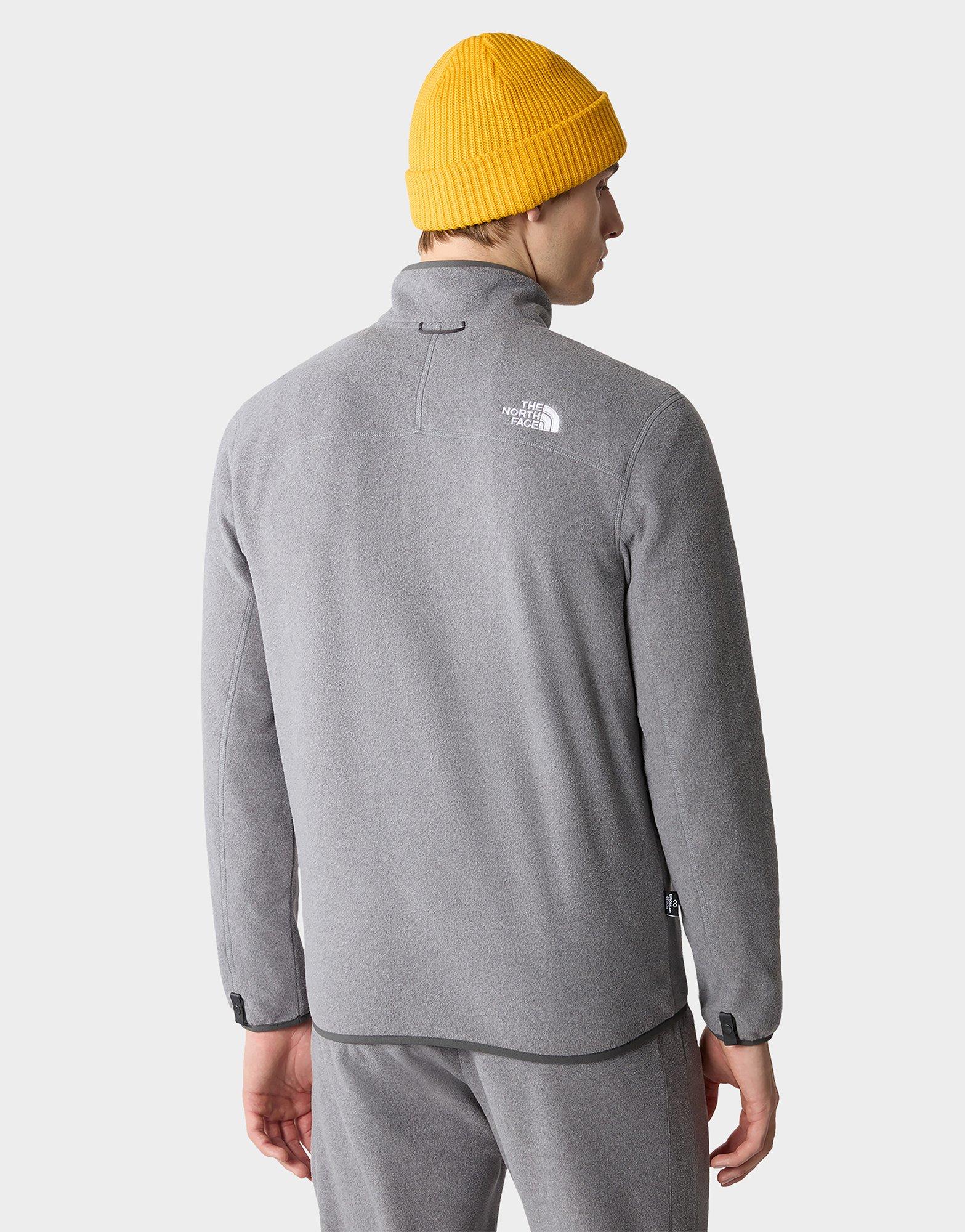 Grey The North Face 100 Glacier Full Zip Top