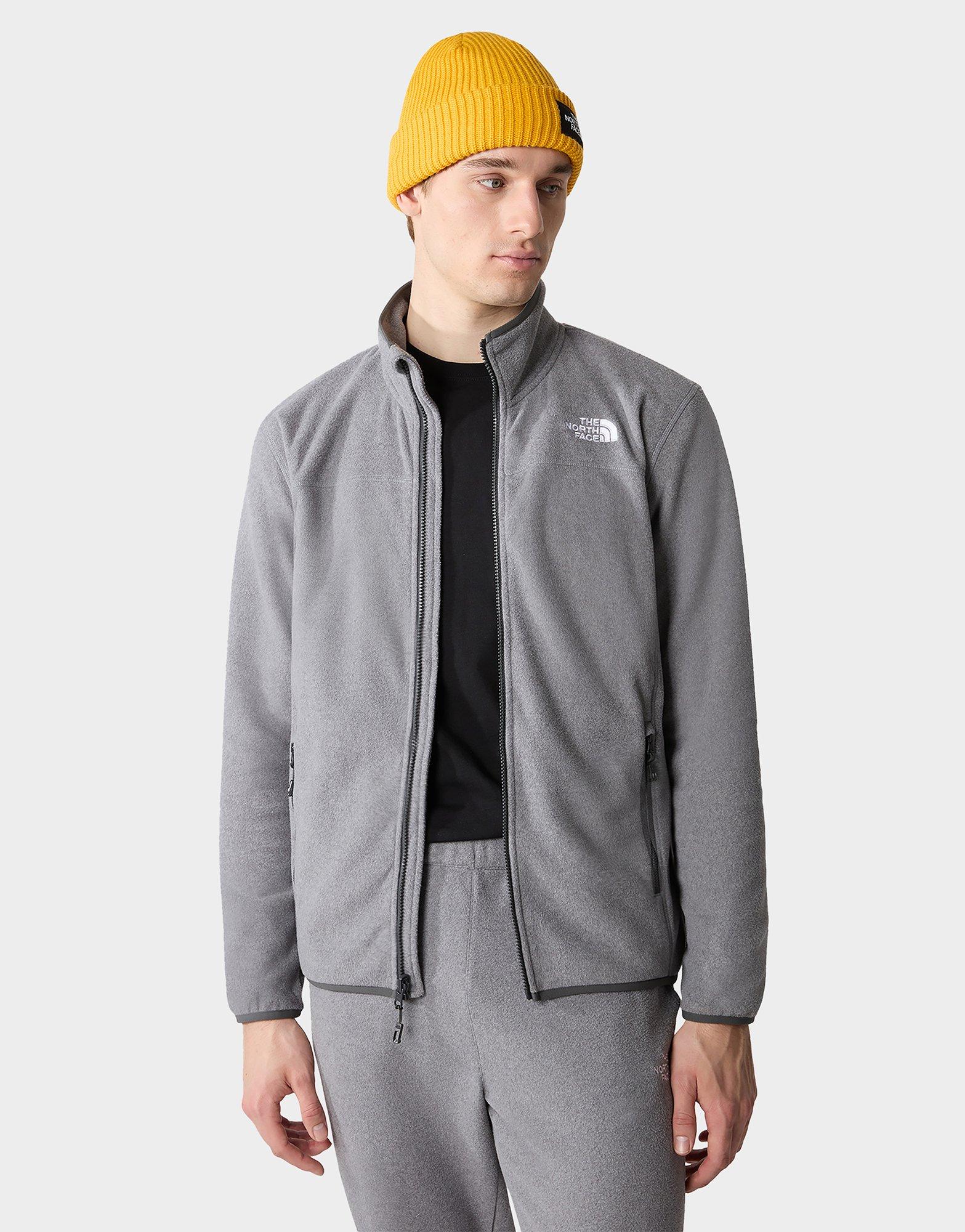 Grey The North Face 100 Glacier Full Zip Top JD Sports UK