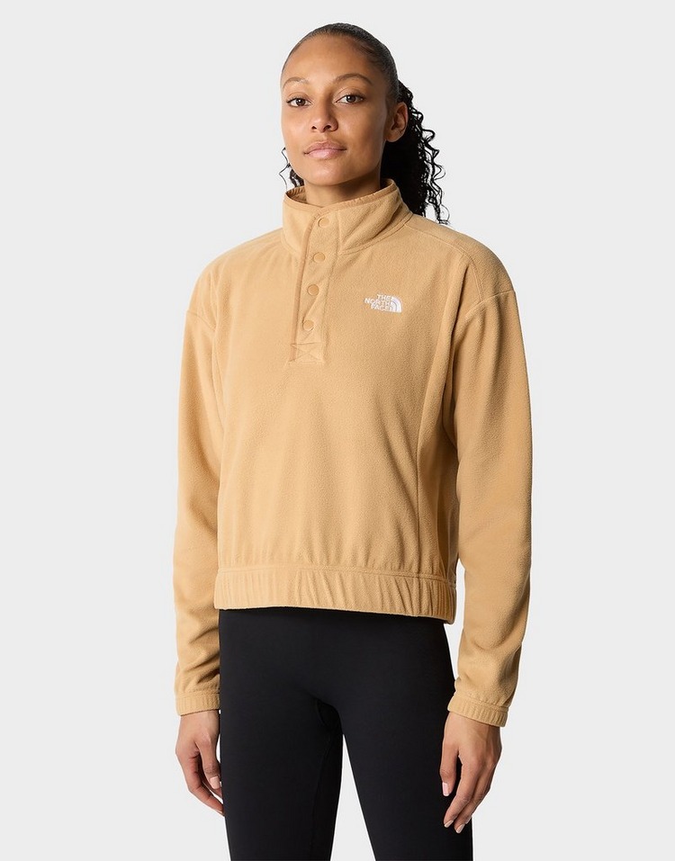 Brown The North Face Homesafe Snap Neck Fleece Pullover | JD Sports UK