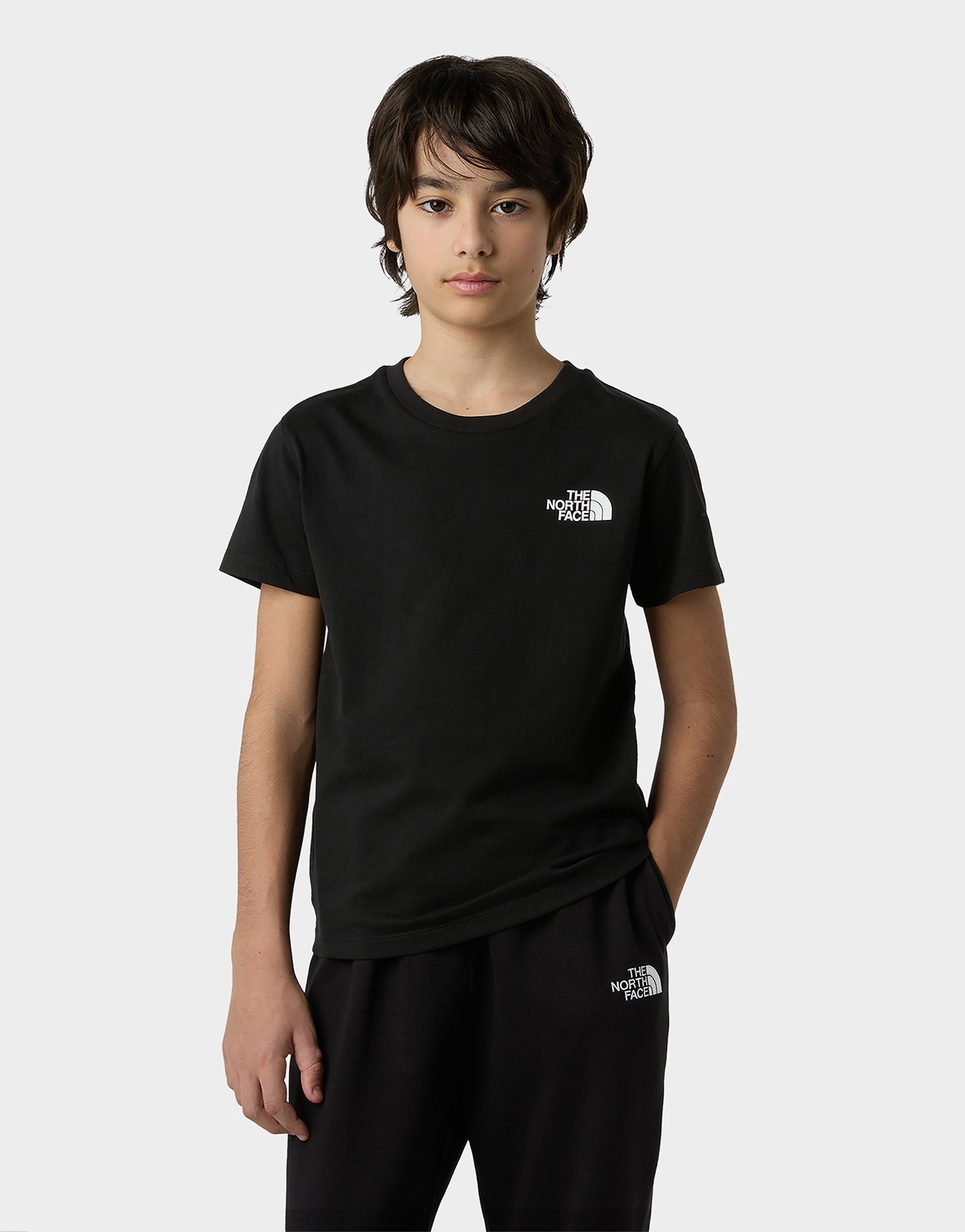 Black The North Face Teen Simple Dome Regular SS Tee | JD