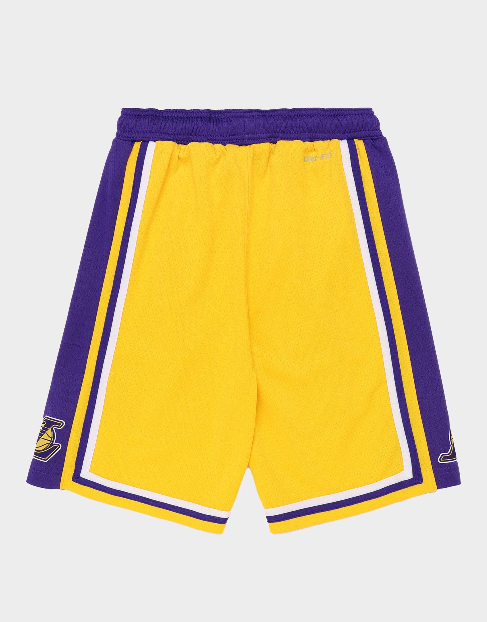 Lakers youth shorts yellow deals