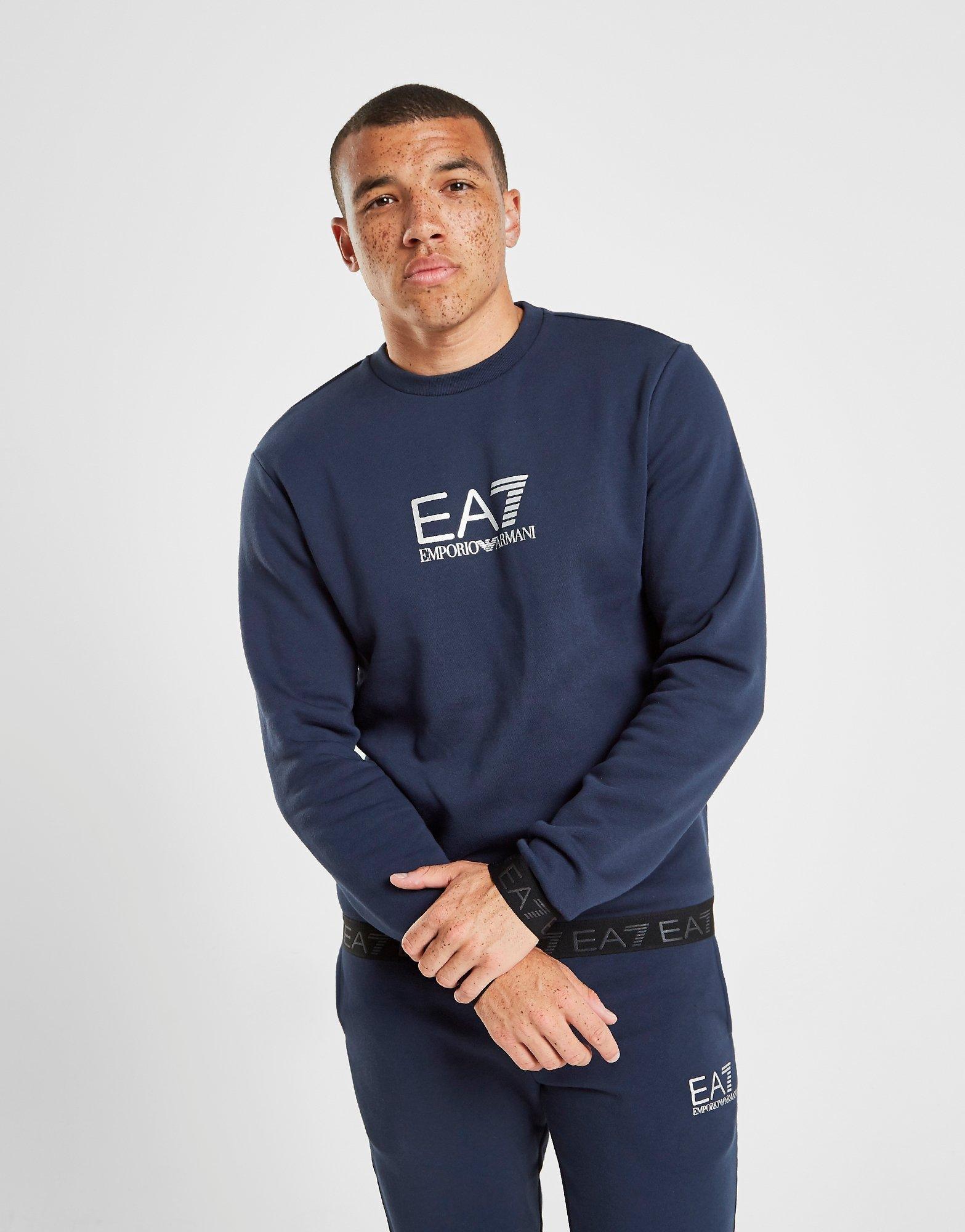 ea7 micro tape crew sweatshirt