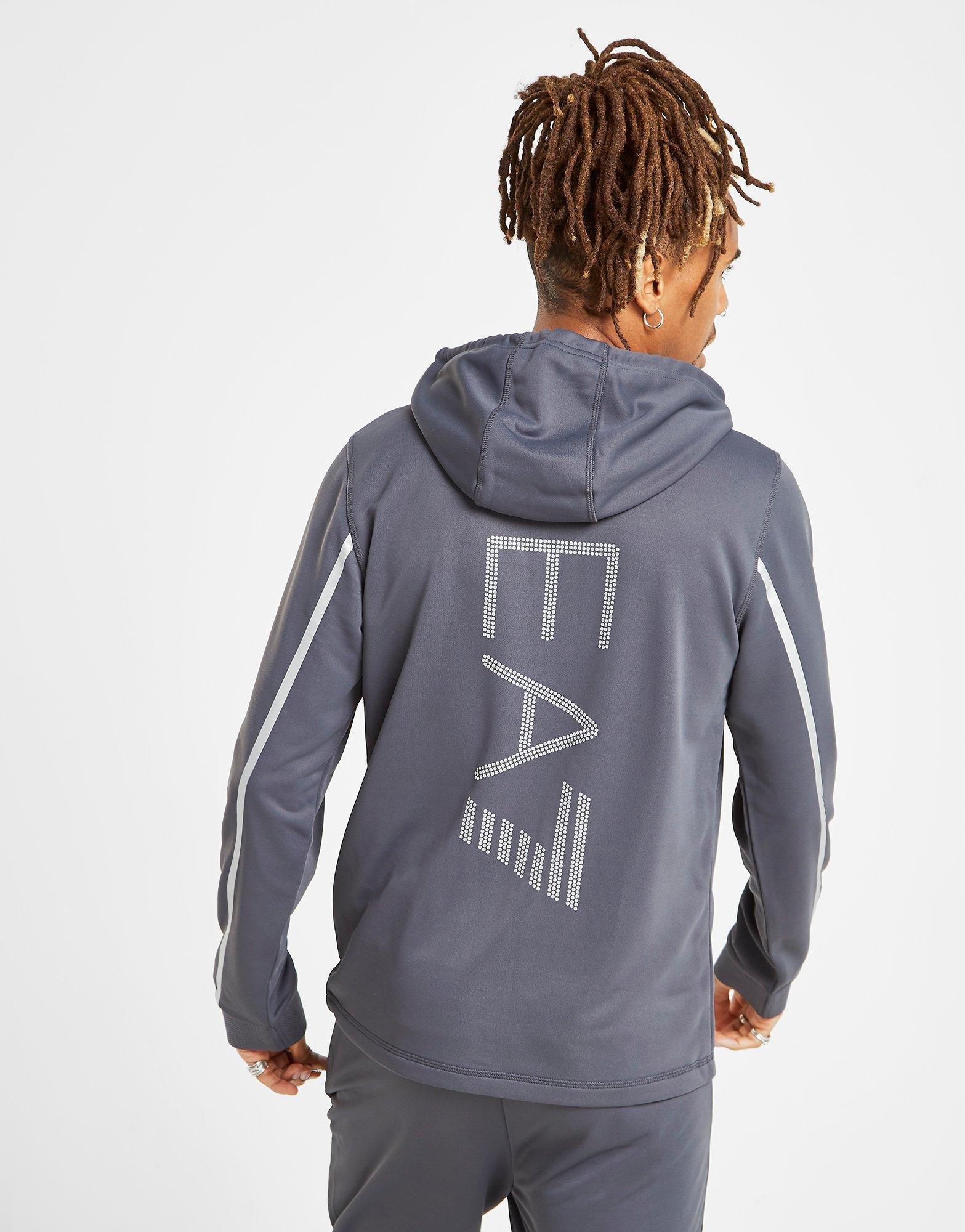 ea7 grey hoodie