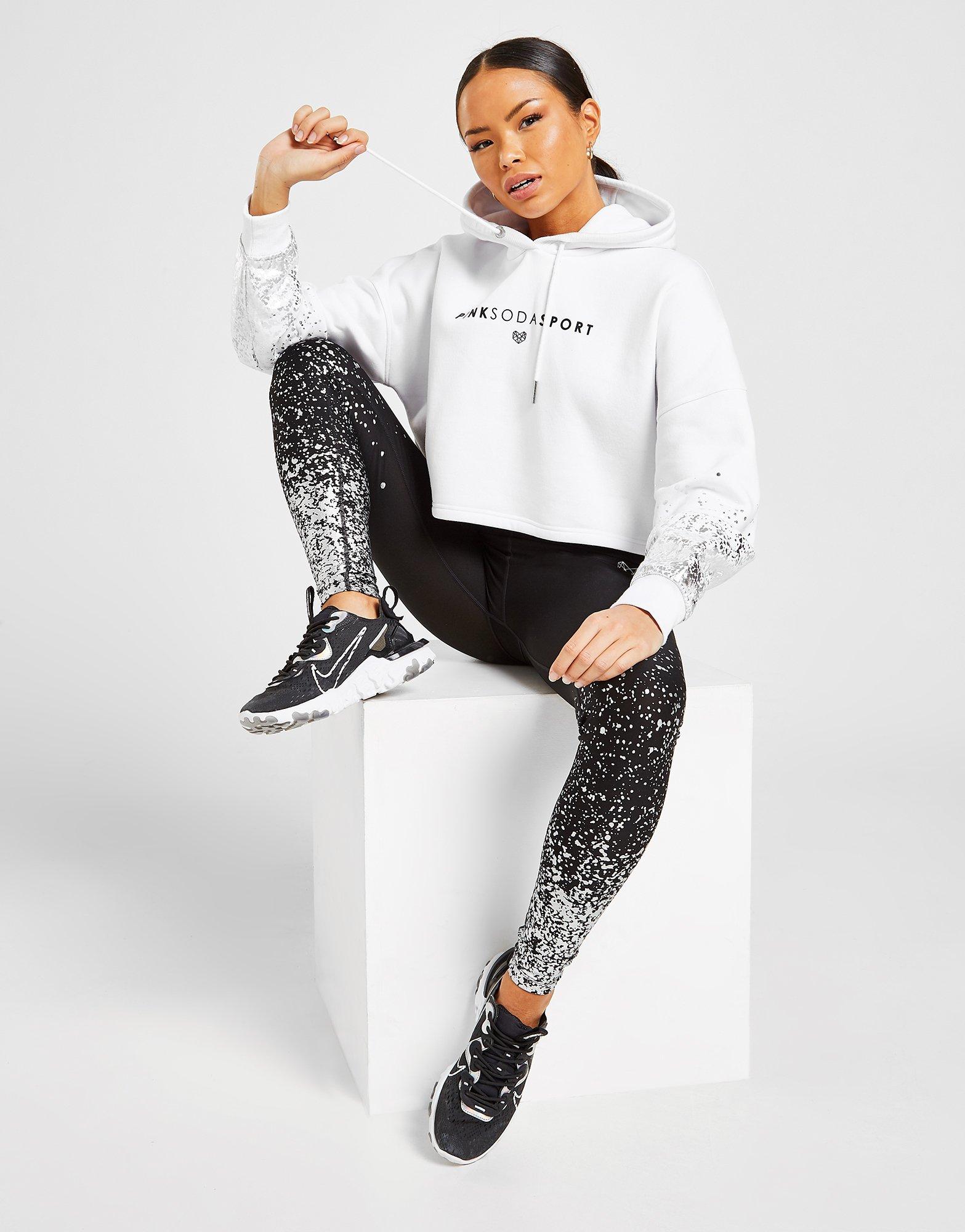 pink soda cropped hoodie