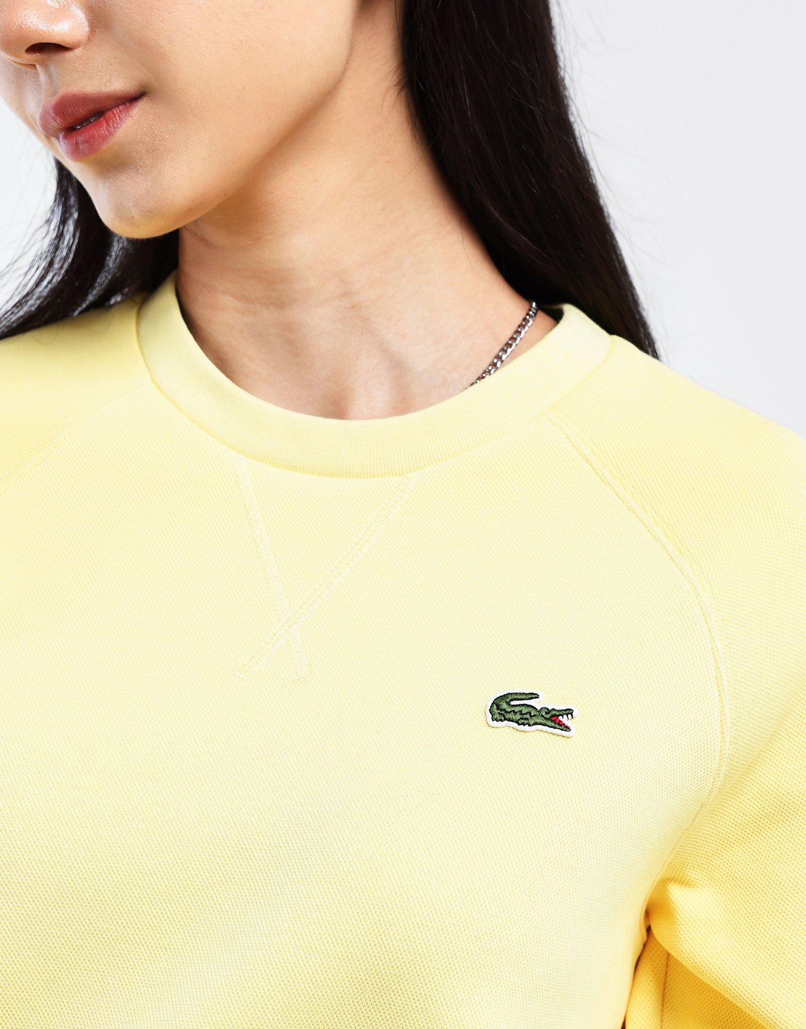 Lacoste yellow sweatshirt hotsell