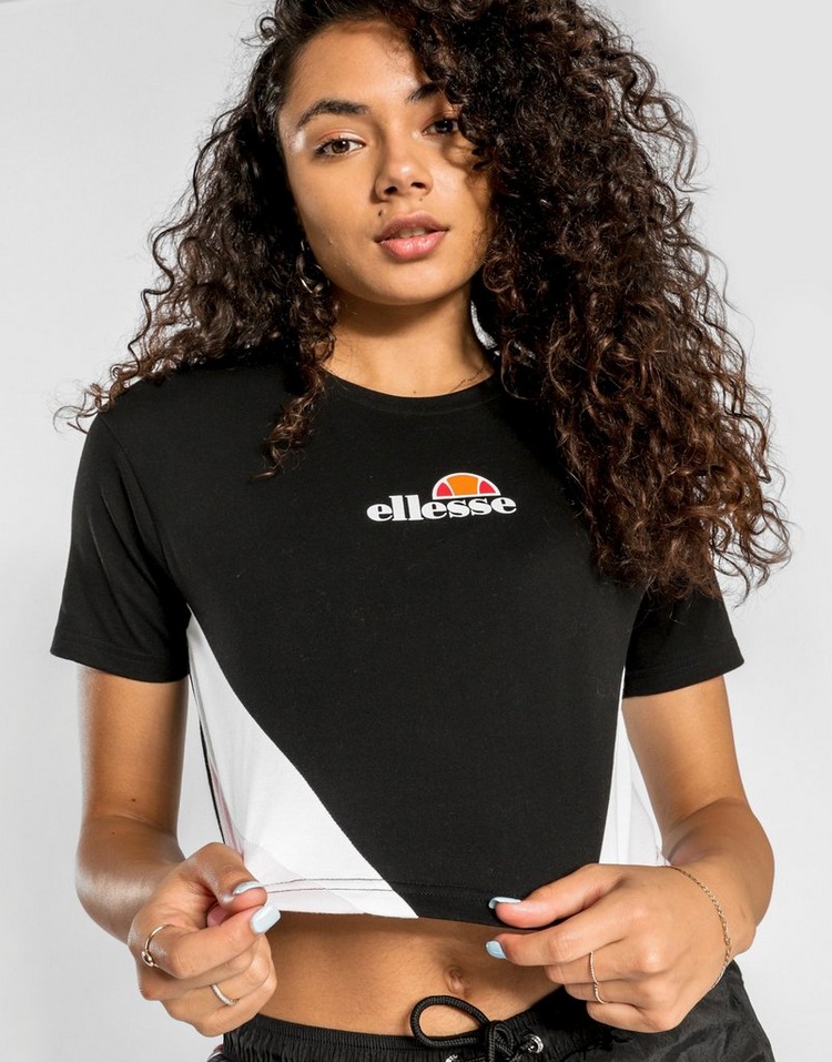 Ellesse Colourblock Crop T-Shirt