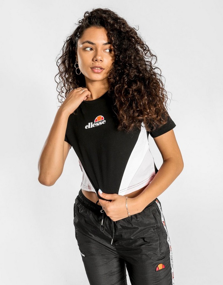 Ellesse Colourblock Crop T-Shirt