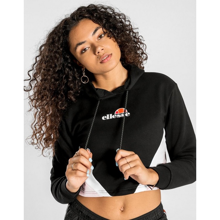 Ellesse Colourblock Crop Hoodie Women's