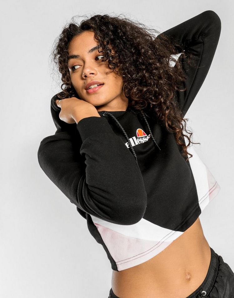 Ellesse Colourblock Crop Hoodie Women's