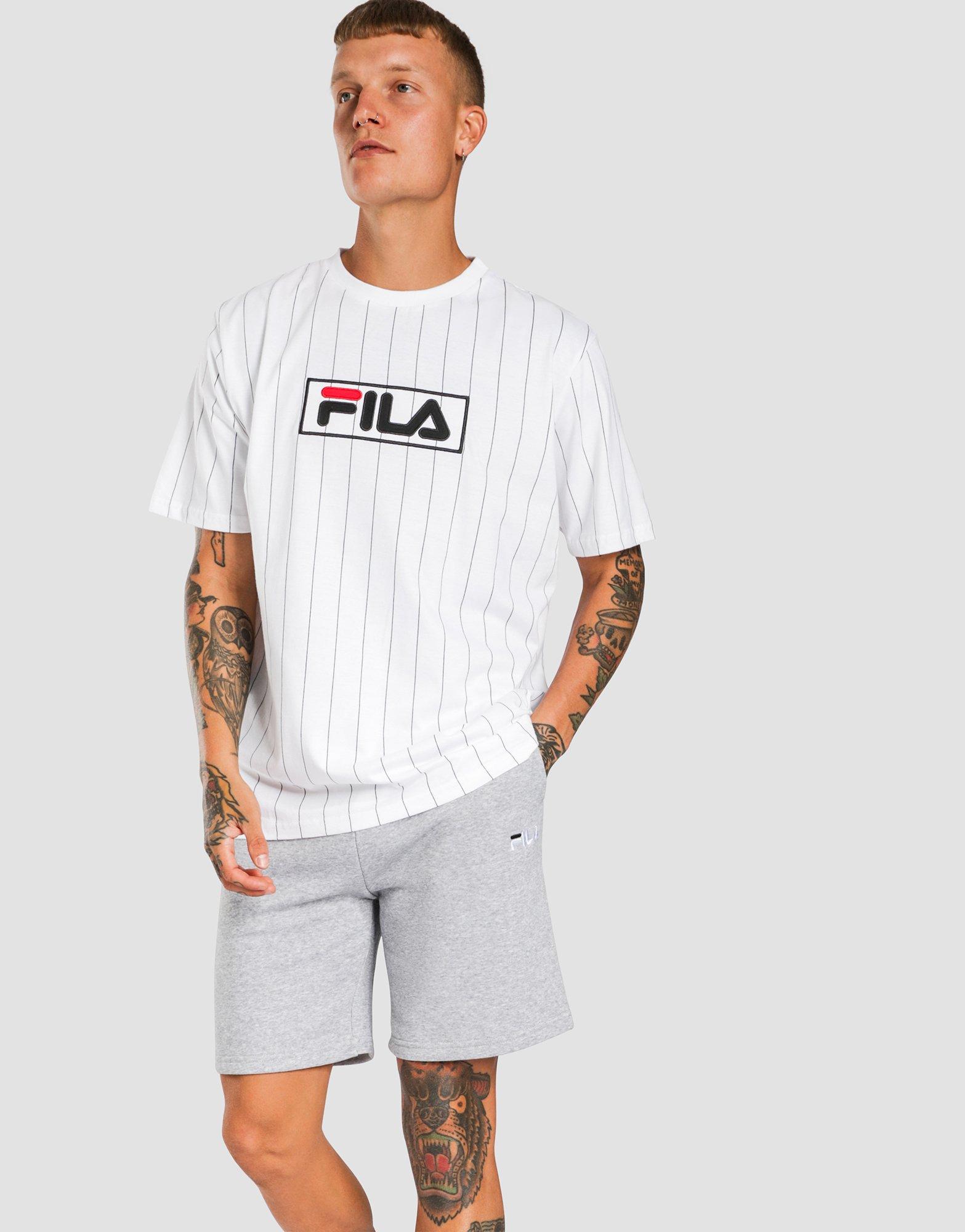 fila pinstripe shorts