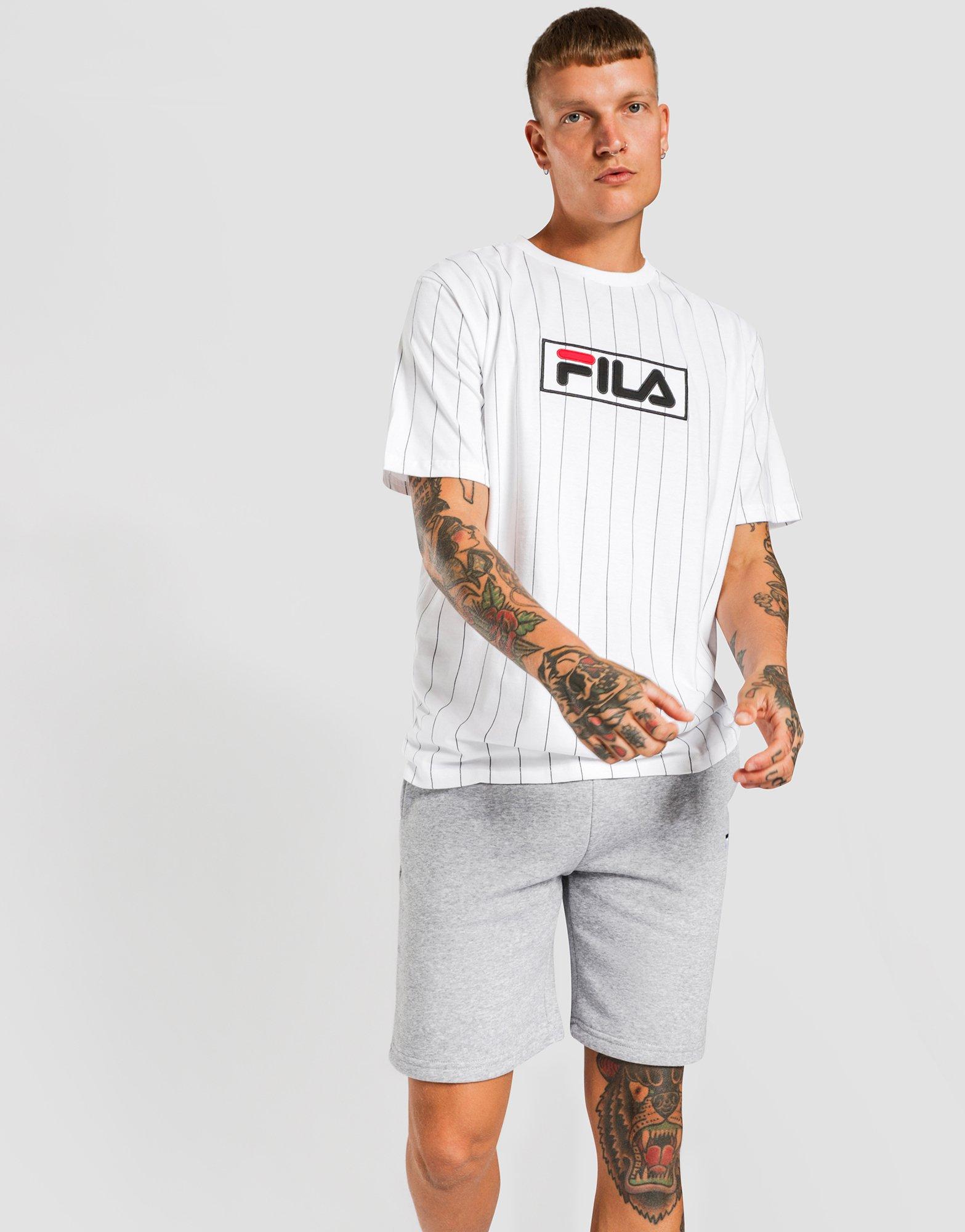 fila pinstripe shorts