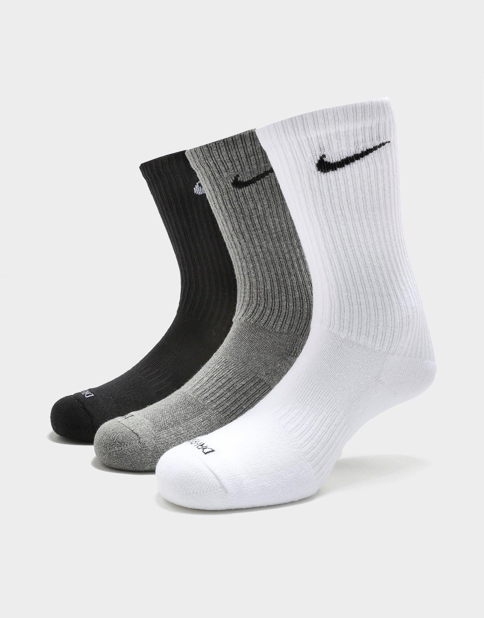 Nike Everyday Plus Cushioned Training Crew Socks (3 Pairs) Multi