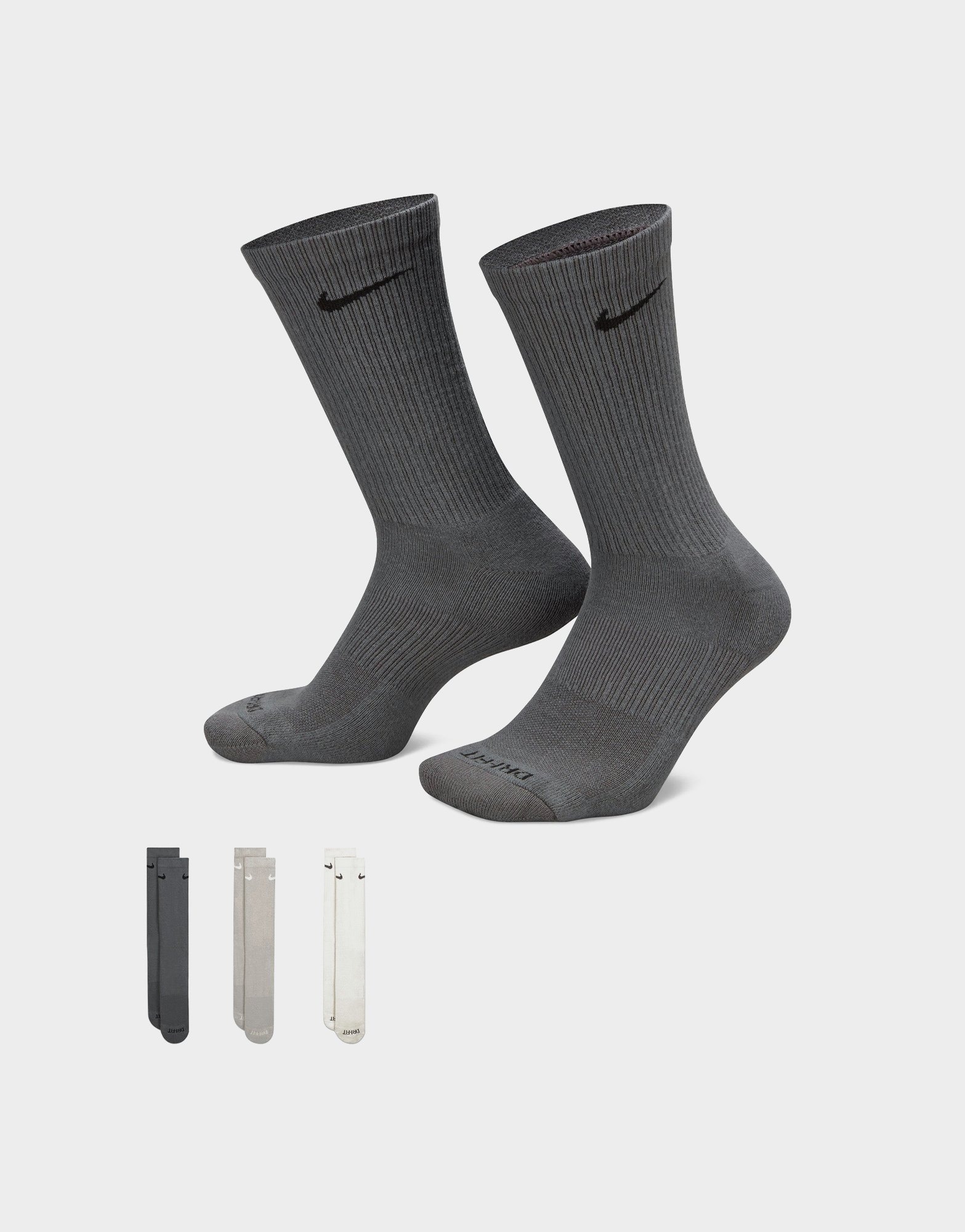 Multi Nike Everyday Plus Cushioned Training Socks (3 Pairs) - JD Sports ...