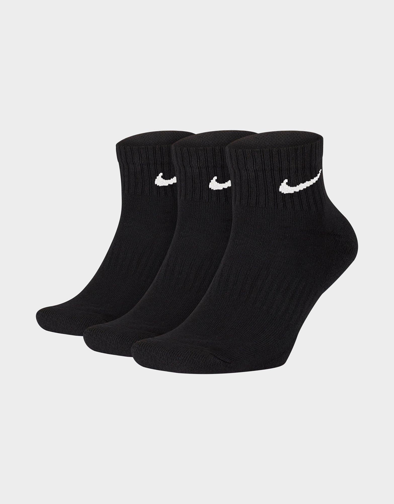 Black Nike Everyday Cushion Ankle Training Socks - JD Sports Singapore